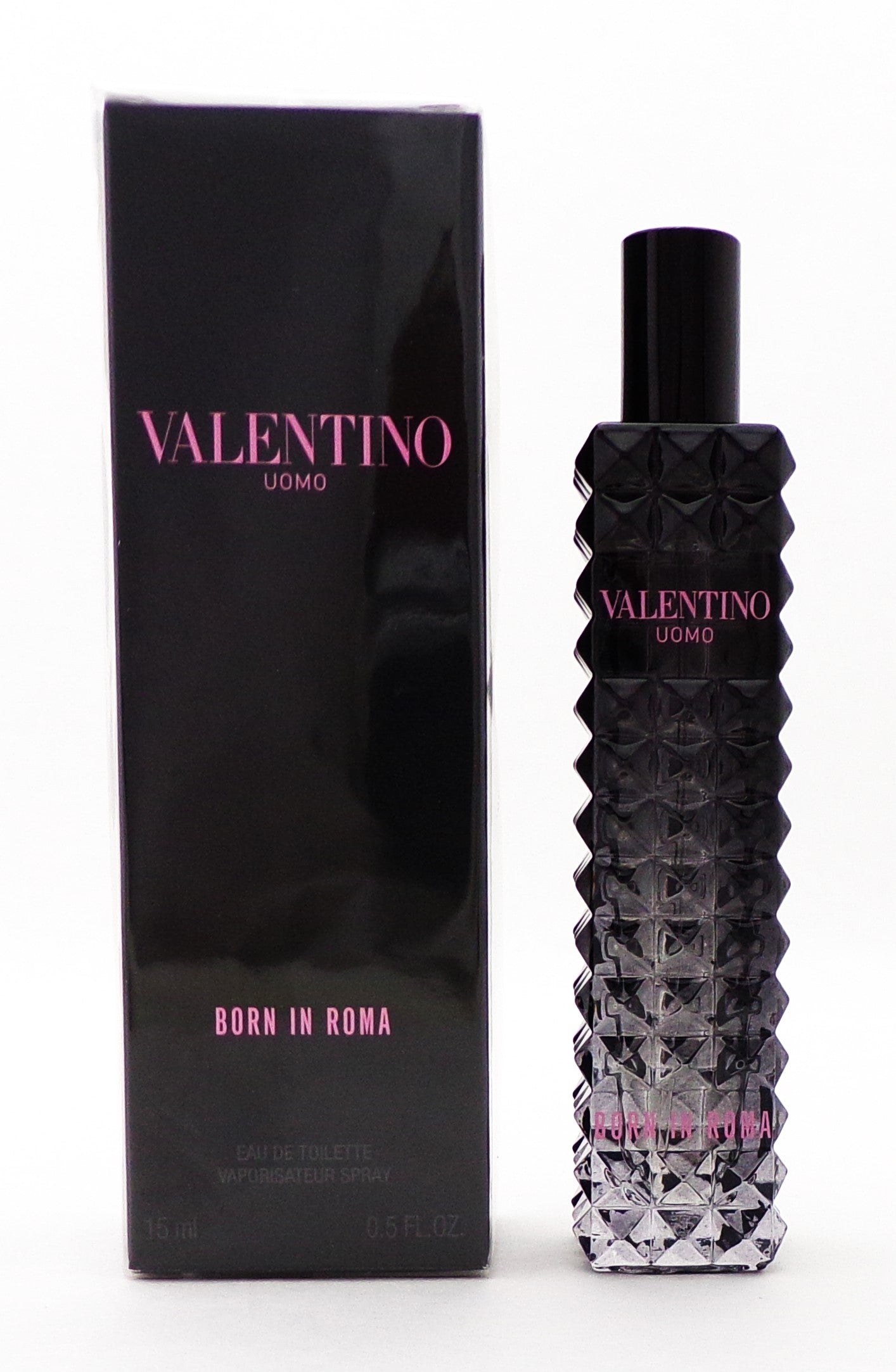 Valentino Uomo Born In Roma 0.5 oz. Eau de Toilette Travel Spray for Men. . New Sealed Box