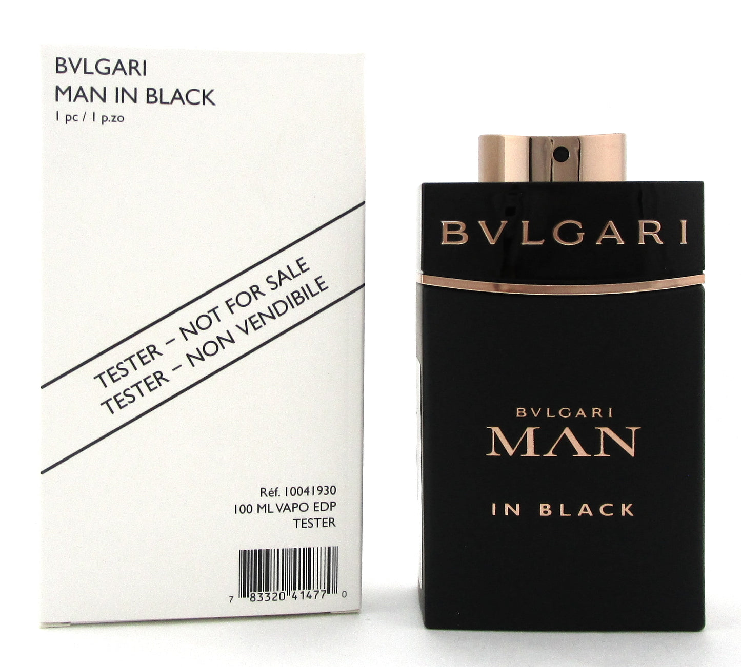 Bvlgari MAN in Black by Bvlgari 3.4 oz. Eau de Parfum Spray for Men. New Tester w/Cap