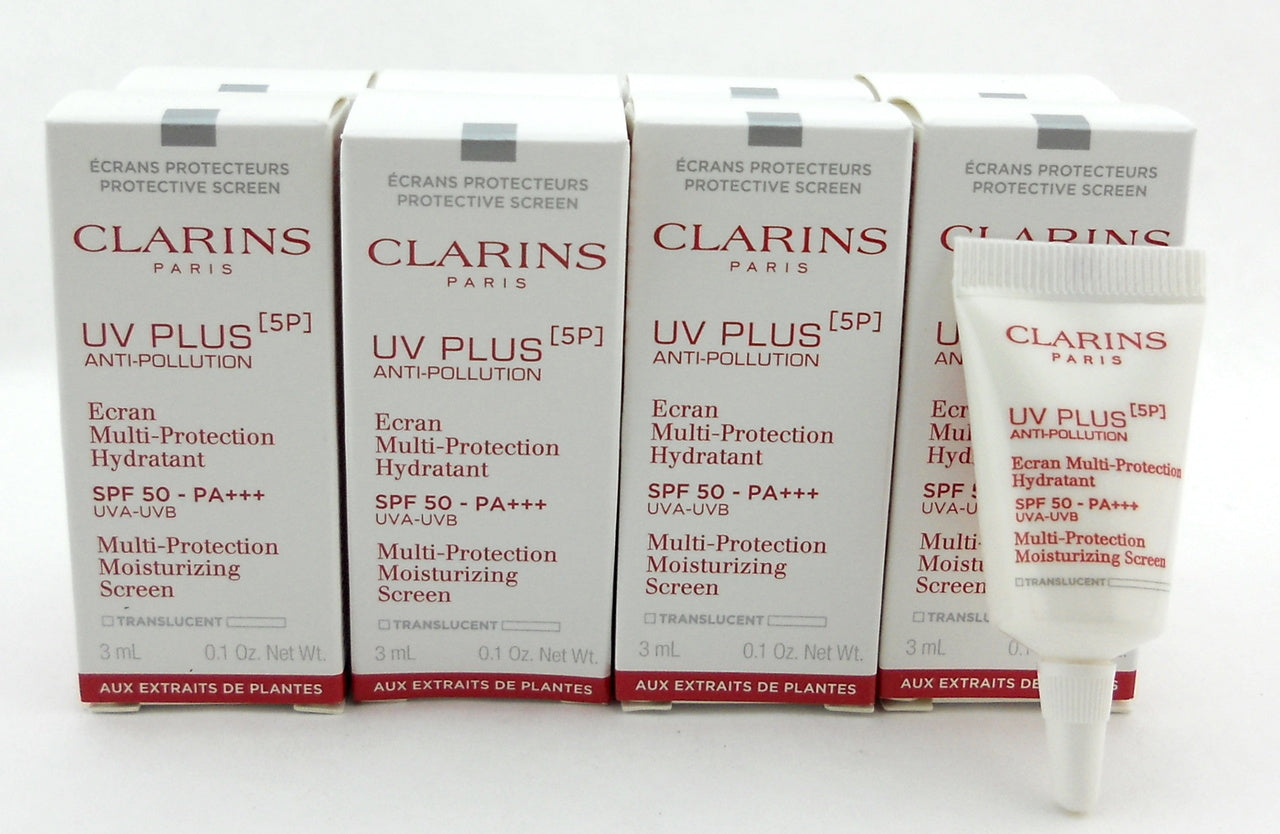 Clarins UV Plus Anti-Pollution Multi Protection Screen 0.1 oz./3 ml. LOT of 8