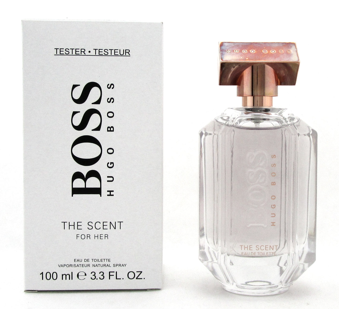 Boss The Scent for Her by Hugo Boss 3.3 oz EDT Spray for Women New Tester with Cap