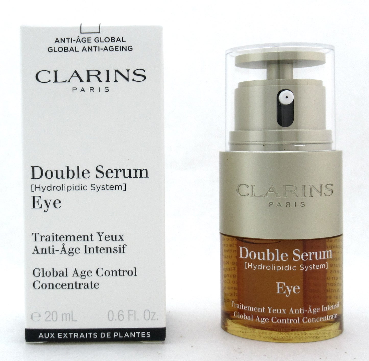 Clarins Double Serum Eye Global Age Control Concentrate 20 ml./ 0.6 oz. New Tester