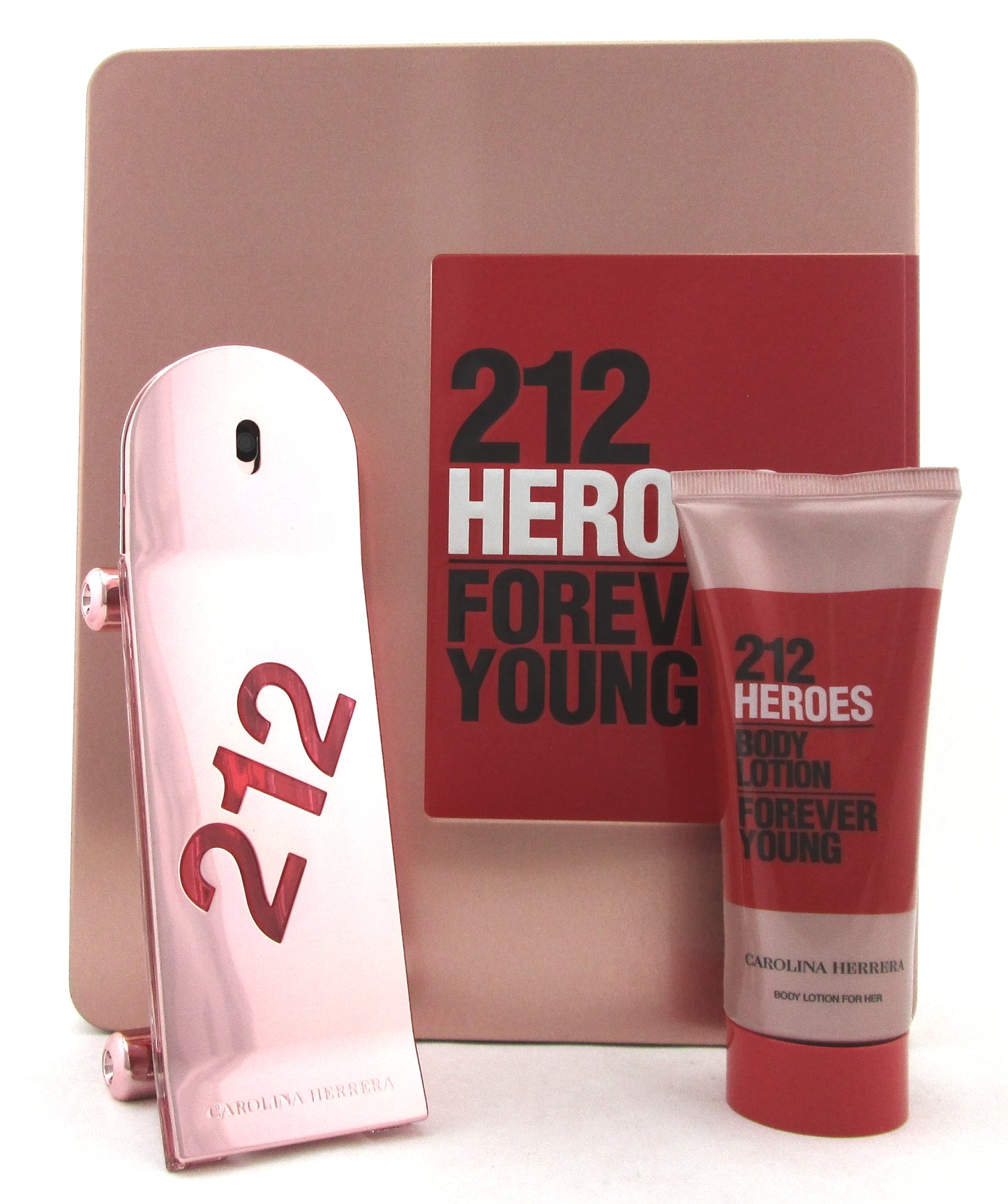 Carolina Herrera 212 Heroes Forever Young 2.7oz EDP Spray+3.4oz B/L. Women's SET