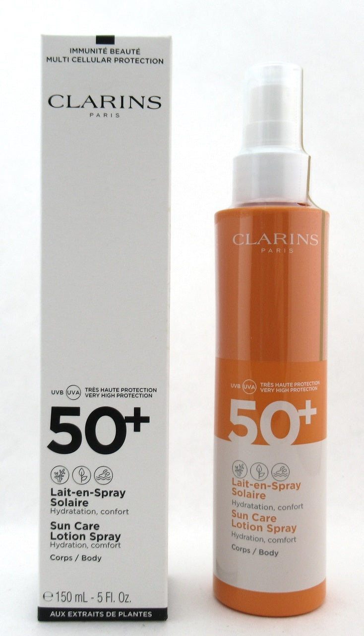 Clarins Sun Care Lotion Spray SPF 50+ for Body 150 ml./ 5 oz. New Tester