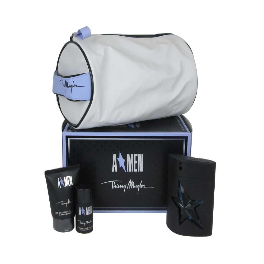 Angel A*MEN Thierry Mugler EDT 3.4 oz.Spray+Shampoo 1.7 oz+Deo Stick