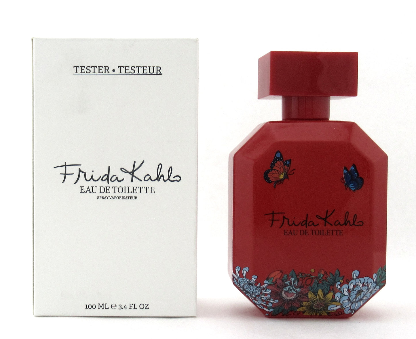 Frida Kahlo Eau De Toilette Spray for Women 100 ml./ 3.4 oz. New Tester w/Cap