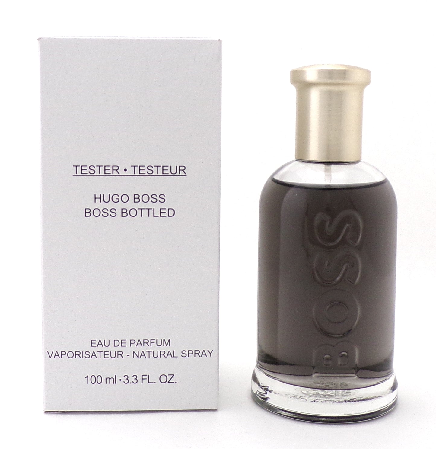 Boss Bottled by Hugo Boss 3.3 oz. Eau de Parfum Spray for Men. New Tester w/Cap