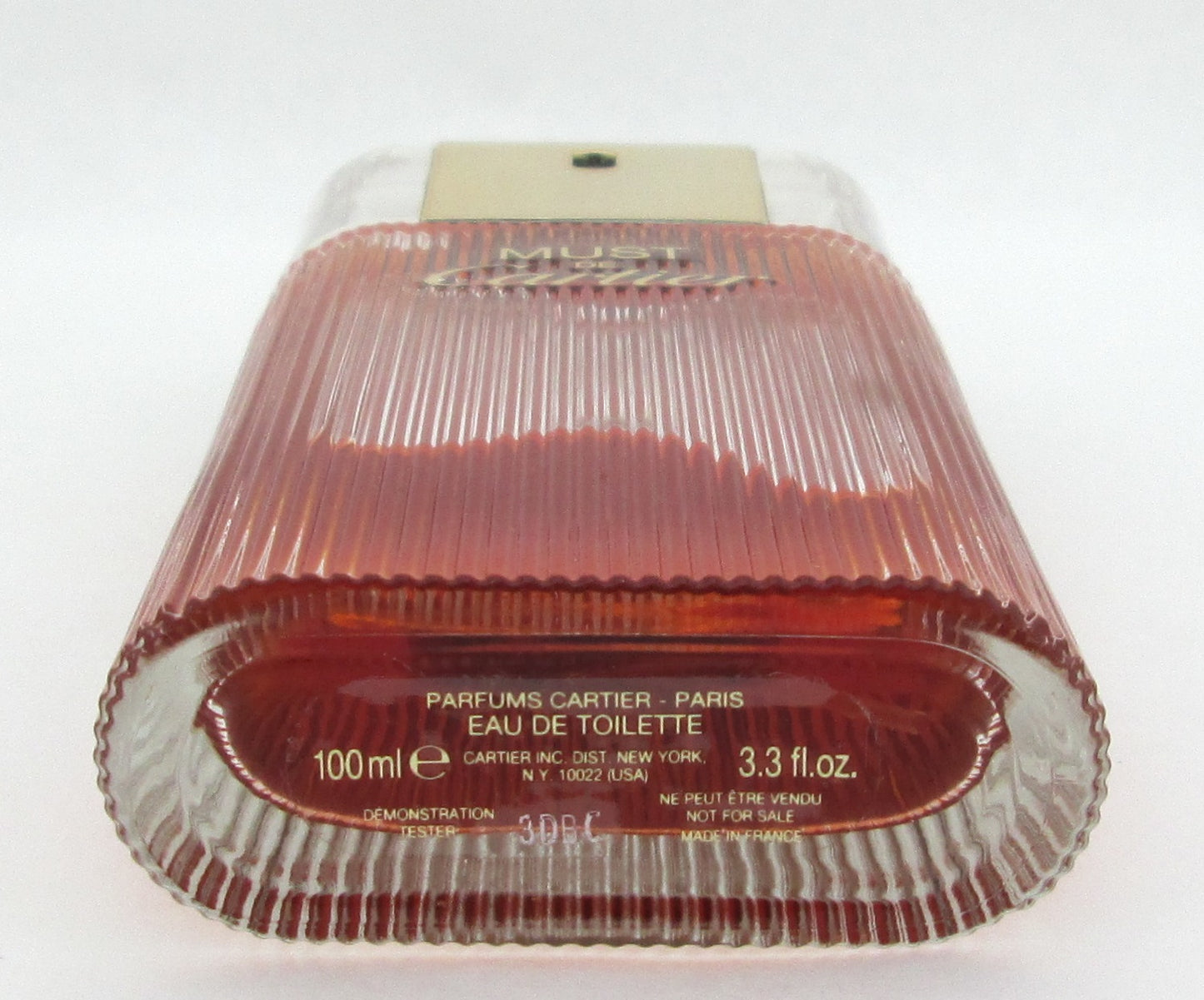 Must de Cartier Eau De Toilette Spray Tester for Women 100 ml./ 3.3 oz. LOWFILL NO BOX