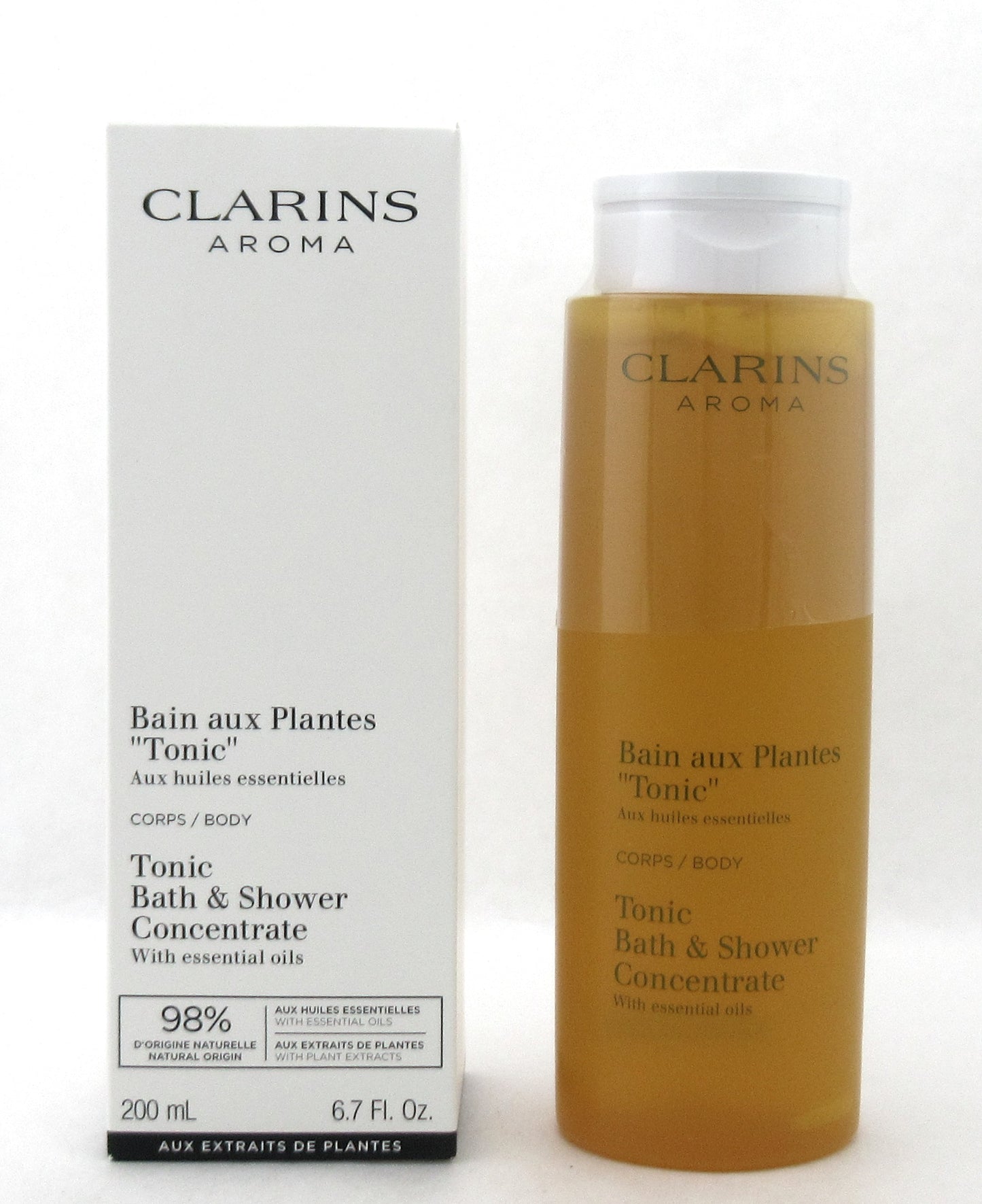 Clarins Tonic Bath & Shower Concentrate 200 ml./ 6.8 oz. New Tester