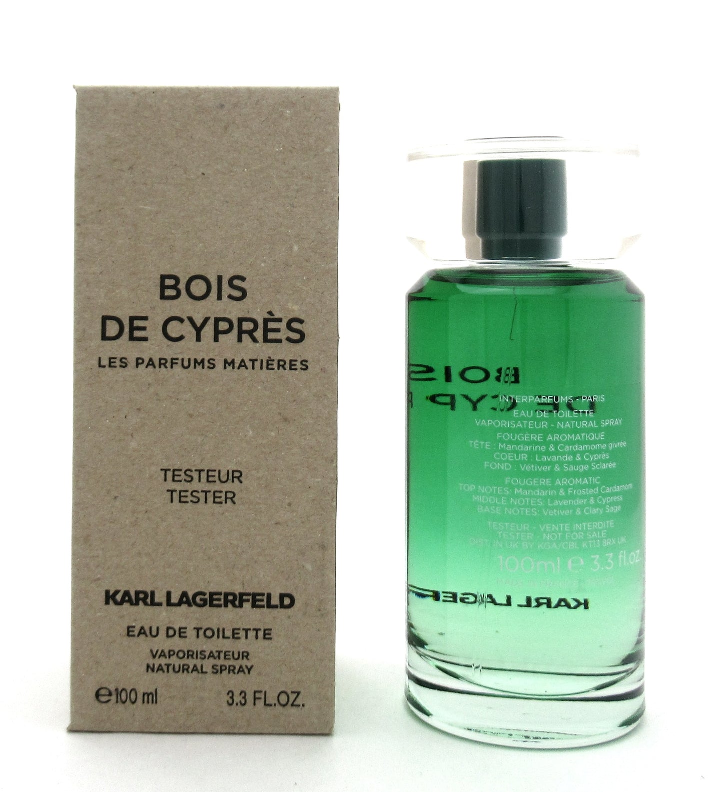 Bois De Cypres by Karl Lagerfeld Eau de Toilette Spray for Women 100 ml./ 3.3 oz. New Tester w/Cap