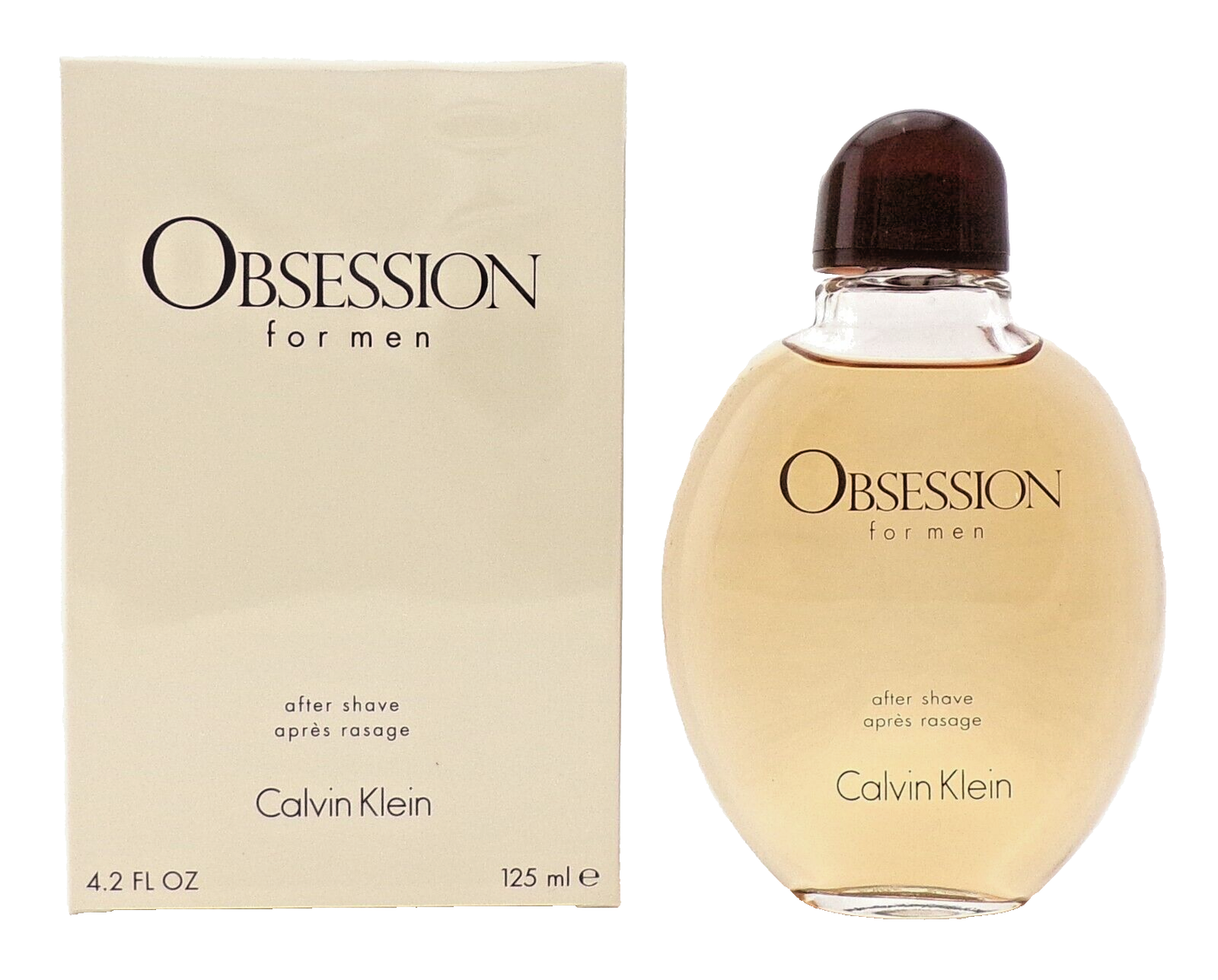 Obsession by Calvin Klein 4.2 oz/ 125 ml After Shave Splash for Men. New Sealed