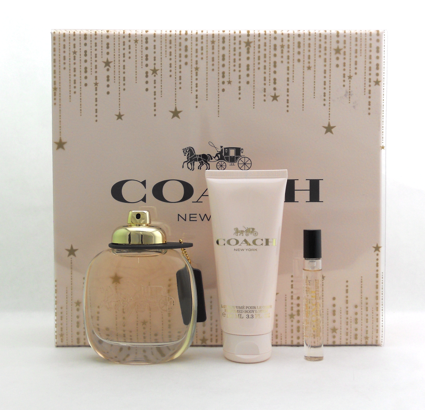 Coach 3PCS Gift Set For Women EDP 3.0 Oz + BL 3.3 Oz + Mini 0.25. New In Box.