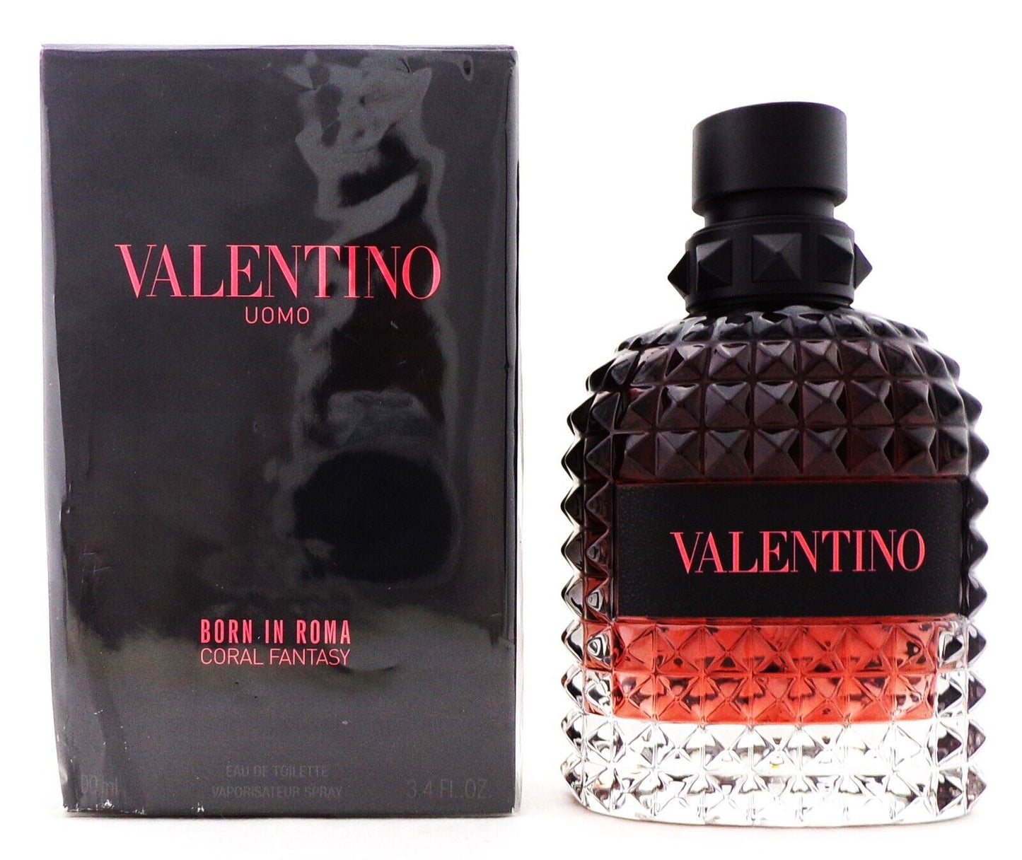 Valentino Uomo Born in Roma CORAL FANTASY 3.4 oz. EDT Spray for Men DAMAGED Box