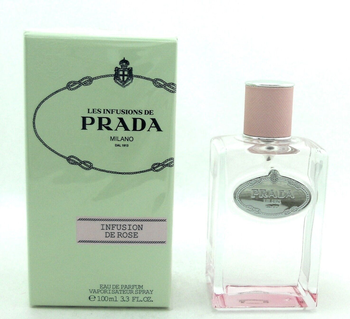 Prada Infusion De Rose EDP Spray for Women 3.3 oz. New in Sealed Box