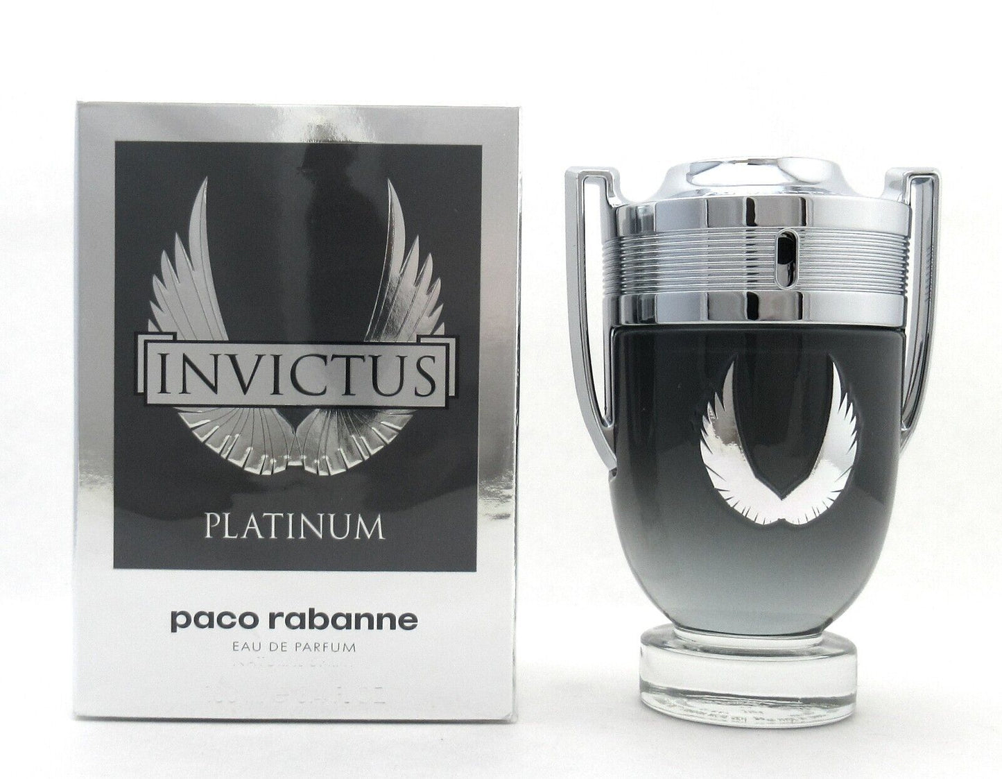 Invictus Platinum Cologne by Paco Rabanne 3.4 oz EDP Spray for Men Damaged Box