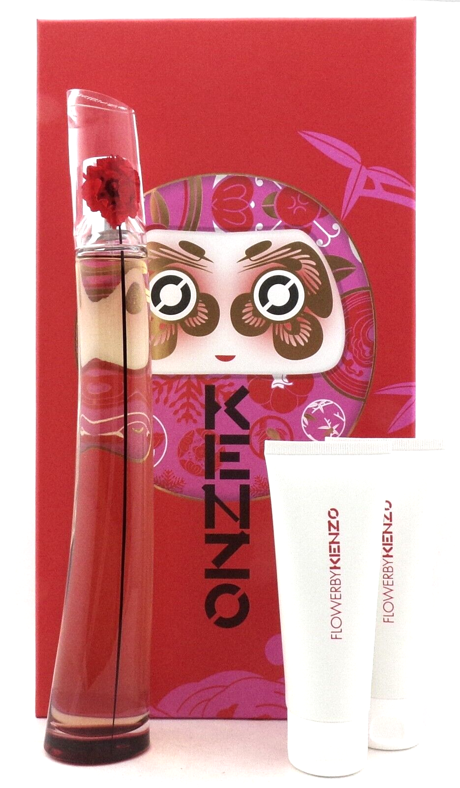 Flower by Kenzo L'ABSOLUE 3.3oz EDP Spray + 2x2.5oz Body Milk. New Set for Women