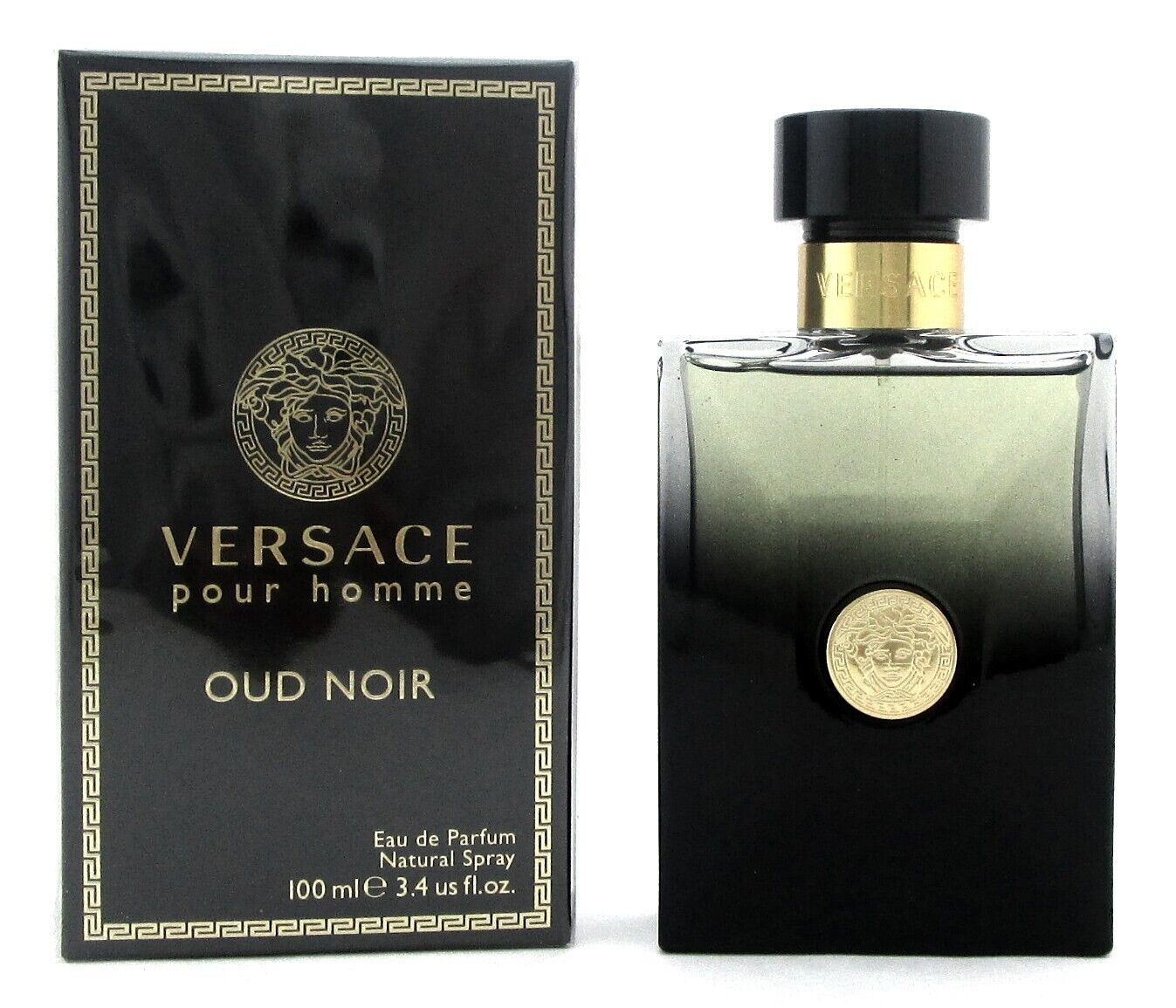 Versace Pour Homme Oud Noir 3.4 oz. Eau de Parfum Spray for Men. New in Box