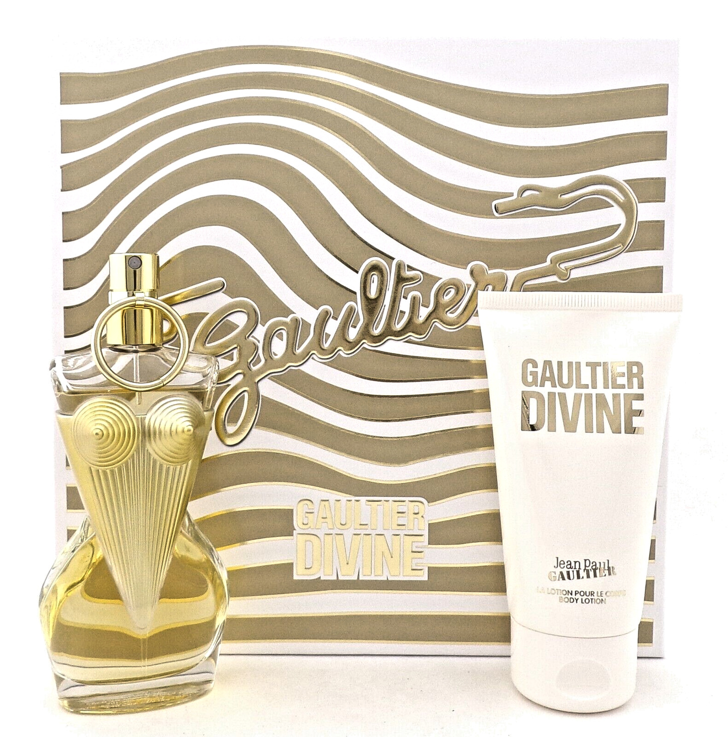 Gaultier Divine by Jean Paul Gaultier 1.7 oz EDP Spray + 2.5 oz B/Lotion New SET