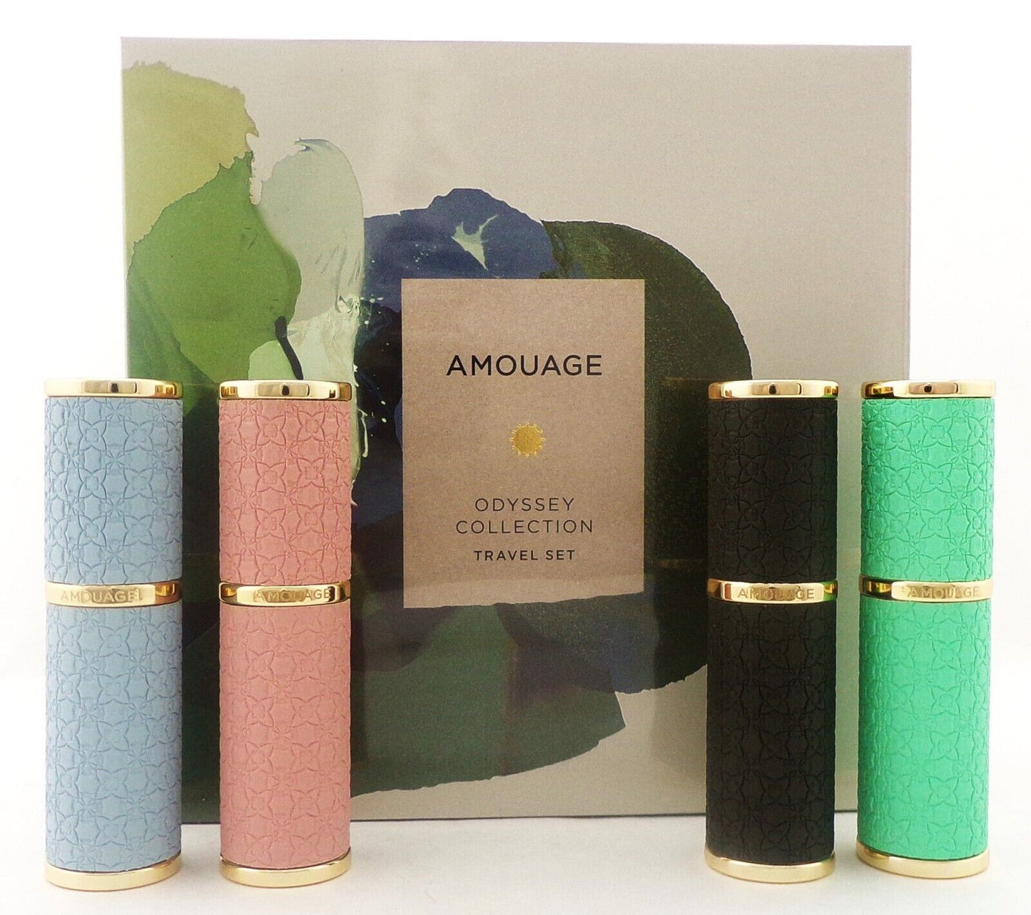 Amouage ODYSSEY COLLECTION 4 x 0.34 oz. EDP Travel Set NEW Sealed Box