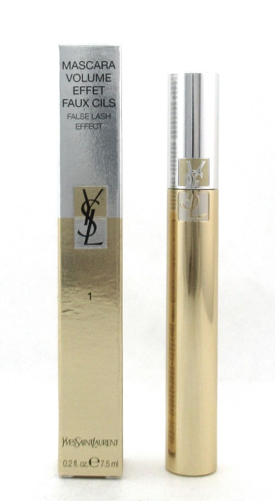YSL Mascara Volume Effet Faux Cils # 1 High Density Black 0.2 oz./ 7.5 ml. New