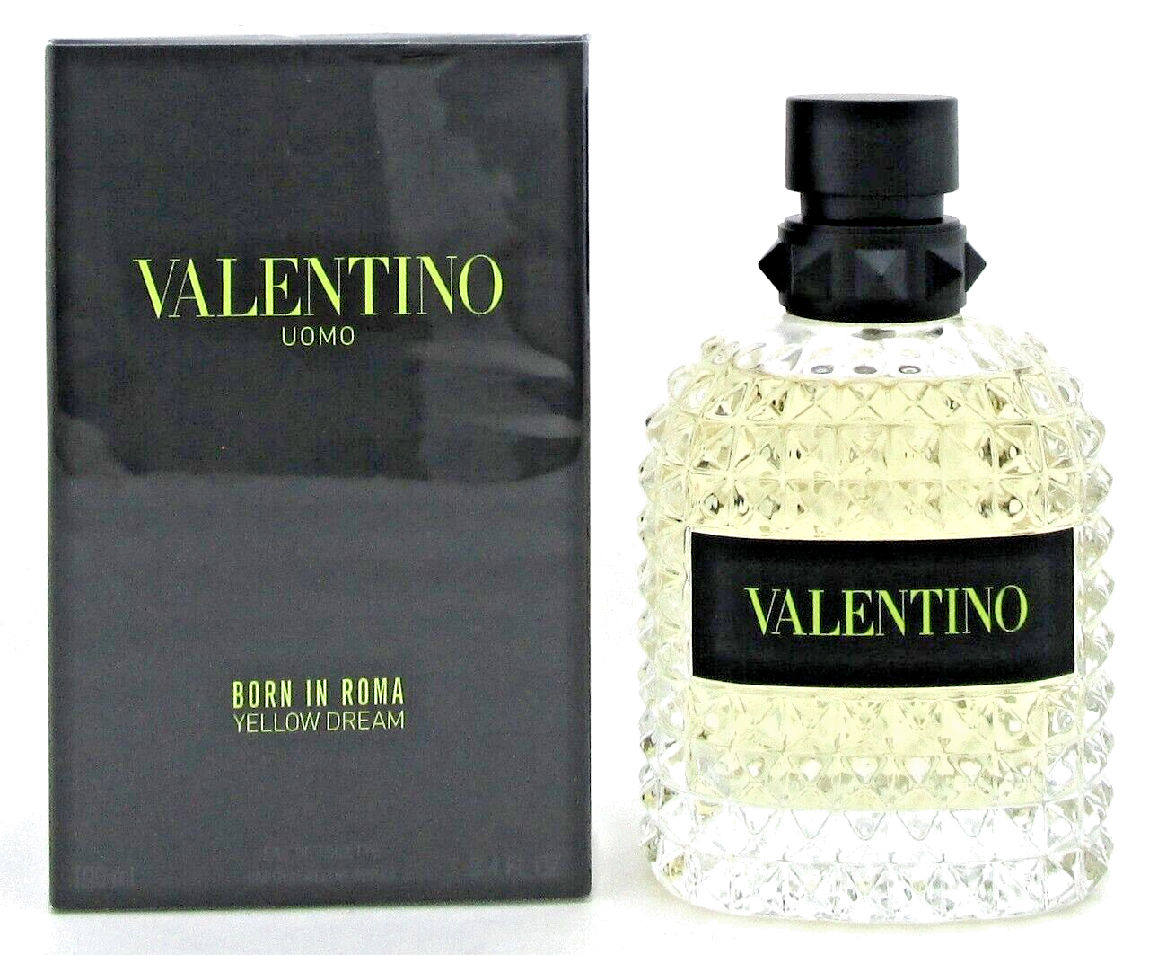 Valentino Uomo Born In Roma Yellow Dream 3.4oz EDT Spray for Men New Damaged Box