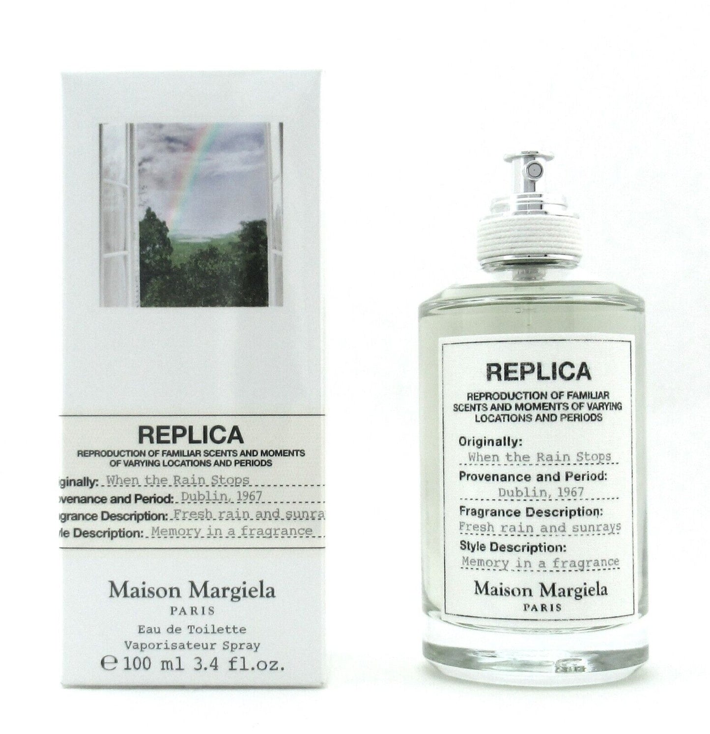 Replica When The Rain Stops Maison Margiela 3.4 oz./100 ml. EDT Spray New Sealed