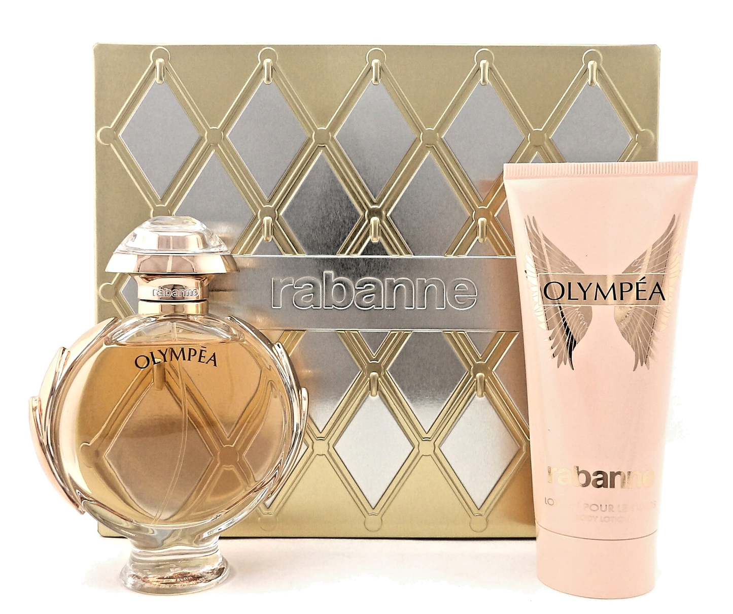 Olympea by Rabanne 2.7oz Eau de Parfum Spray+ 3.4oz Body Lotion. New Women's SET