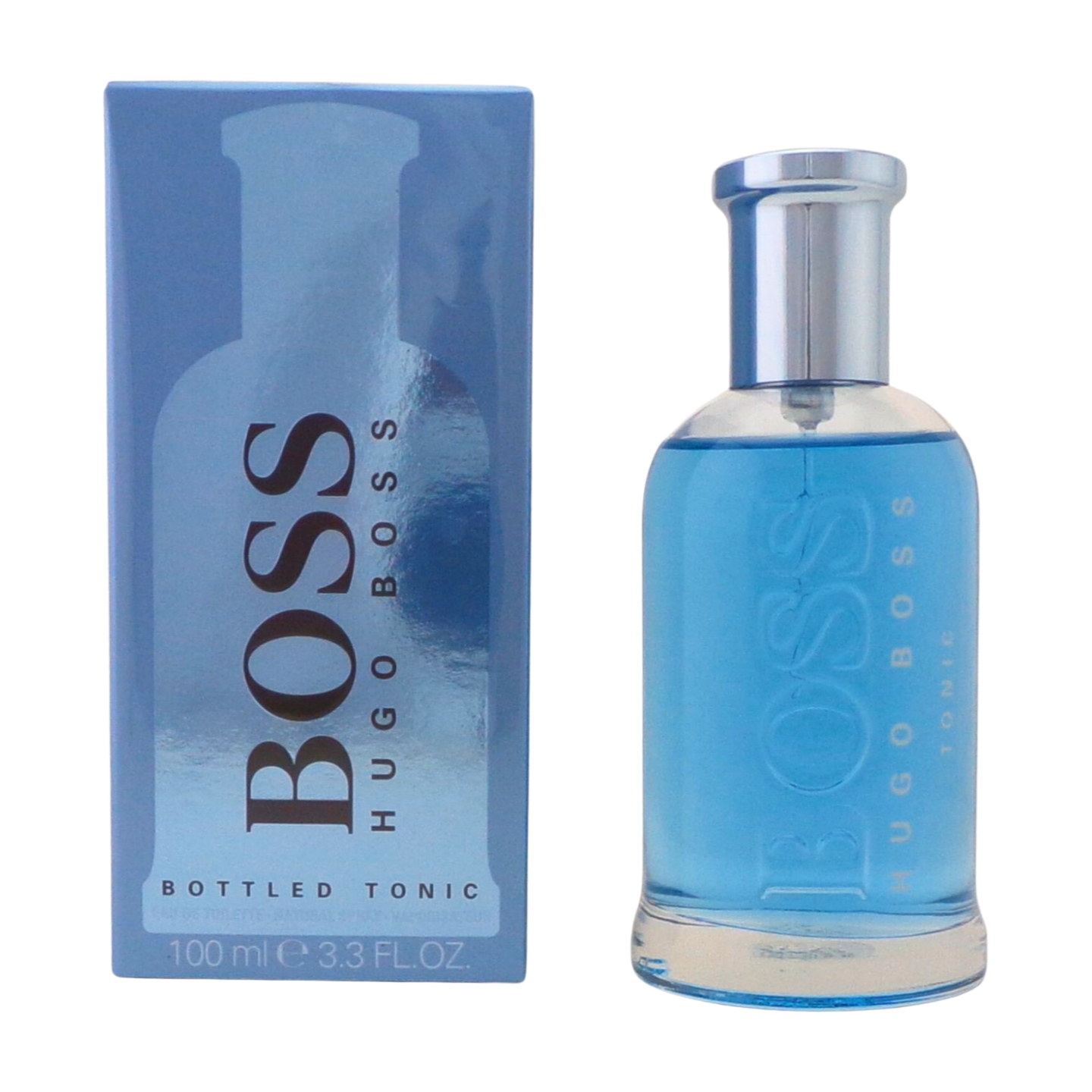 Boss Bottled Tonic Cologne by Hugo Boss 3.3 oz EDT Spray for Men New Damaged Box
