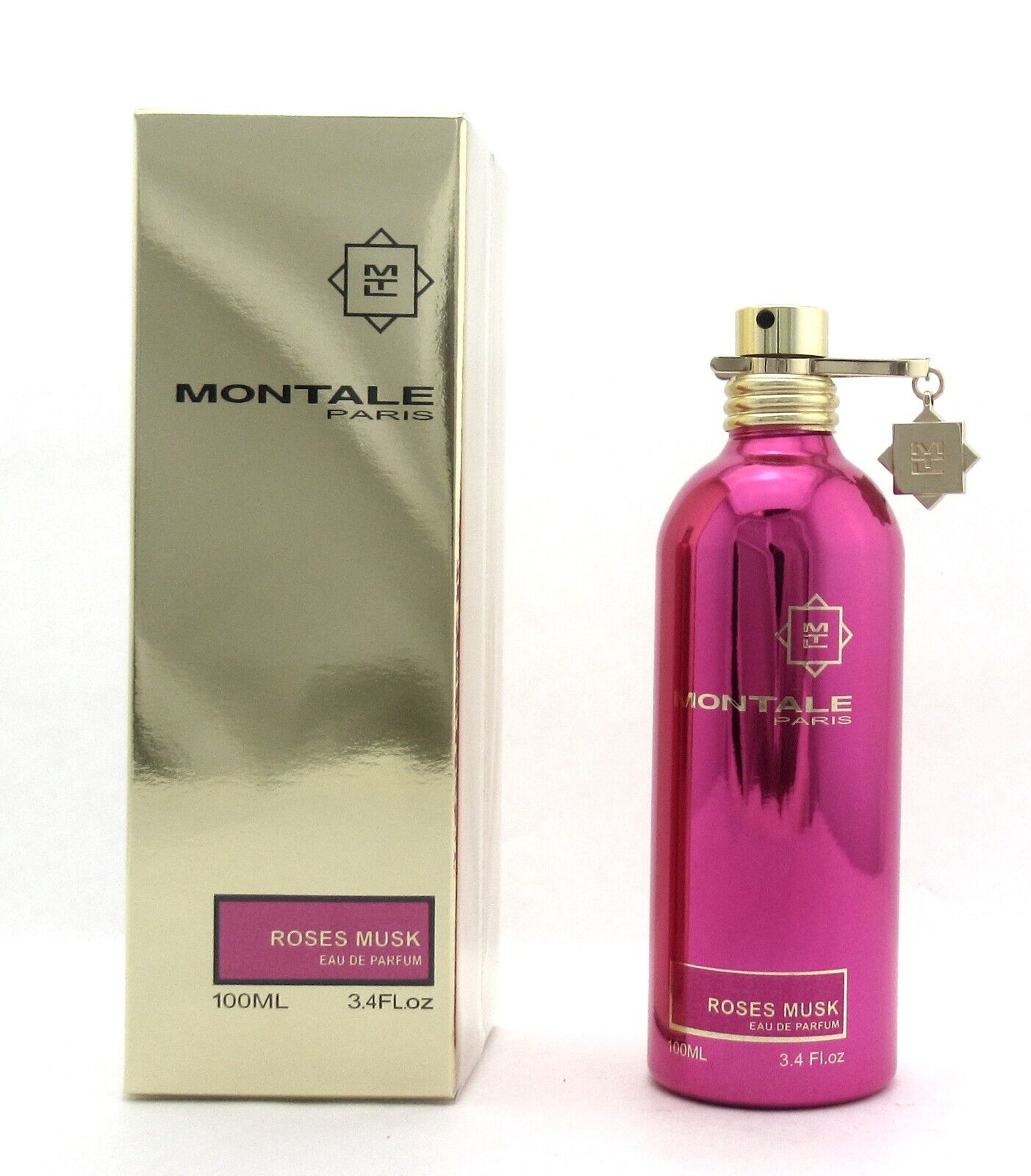 Montale Paris ROSES MUSK 3.4 oz./ 100 ml. Eau de Parfum Spray for Women. New Sealed Box