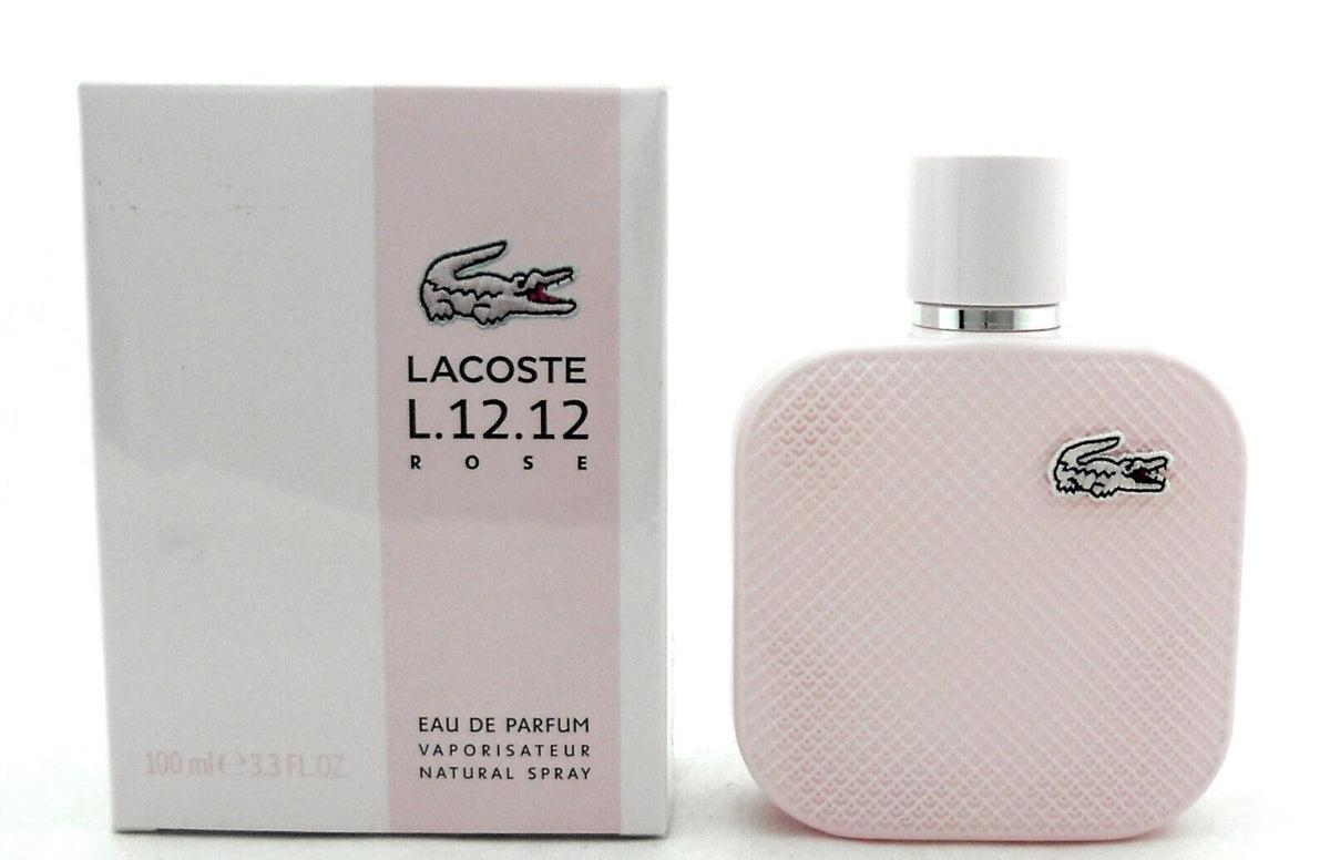 Lacoste L.12.12 Rose Perfume for Women 3.3 oz. Eau De Parfum Spray in Sealed Box
