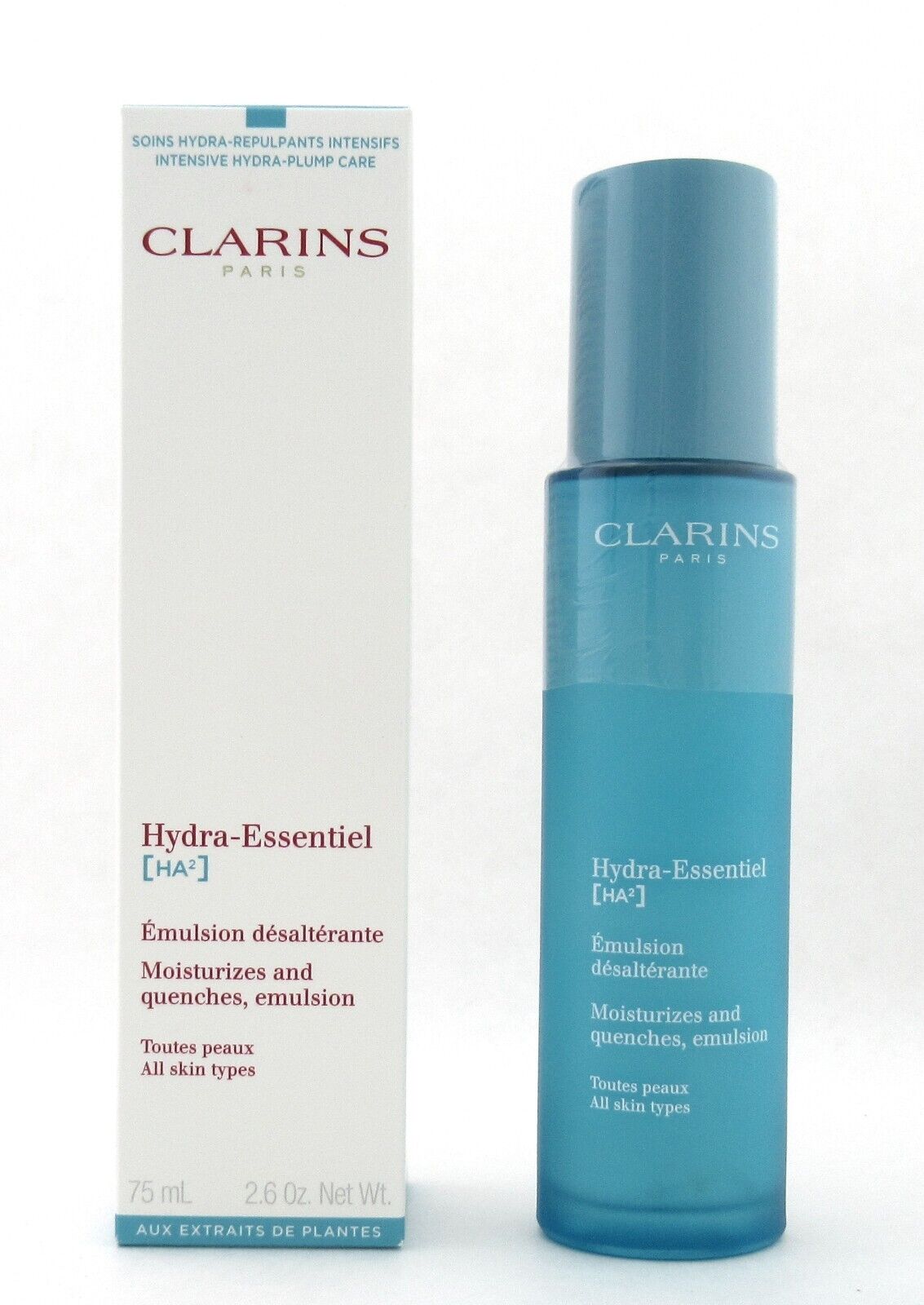 Clarins Hydra-Essentiel Emulsion All Skin Types 75 ml./ 2.5 oz. New