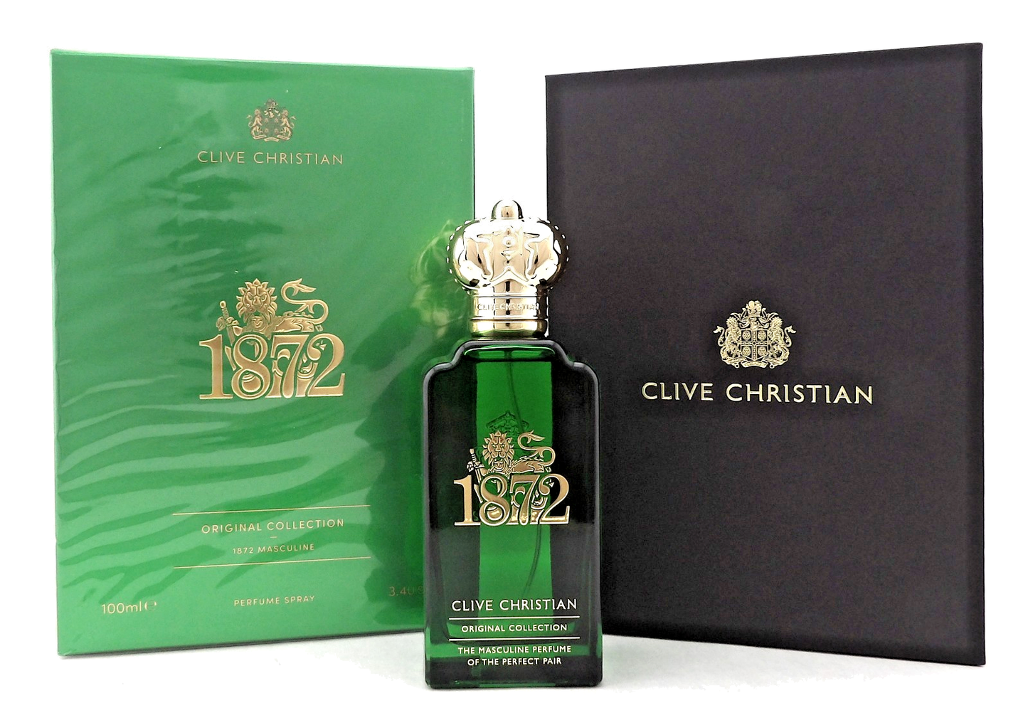 1872 Masculine by Clive Christian 3.4 oz/100 ml Parfum Spray Men New DAMAGED Box