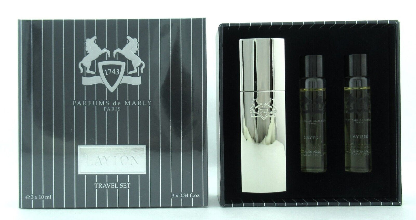 Parfums De Marly Layton Eau de Parfum Refill 3 X 0.34 oz. Travel Set New in Box