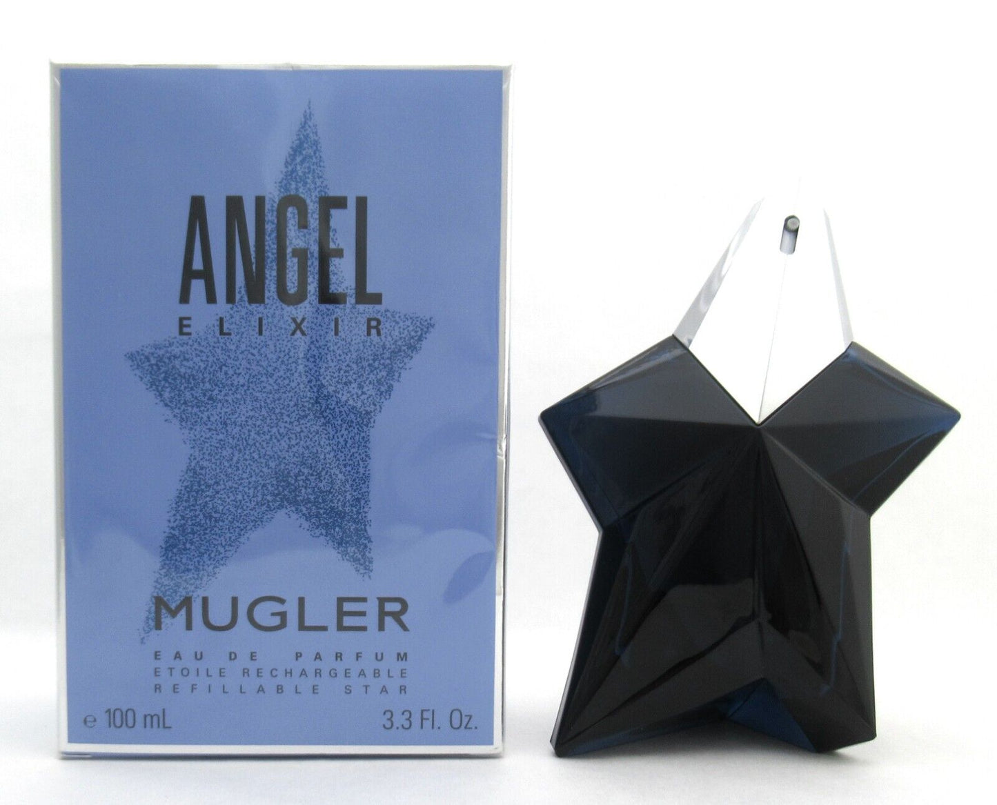 Angel Elixir by Thierry Mugler EDP Refillable Star 3.3 oz. Spray New Damaged Box