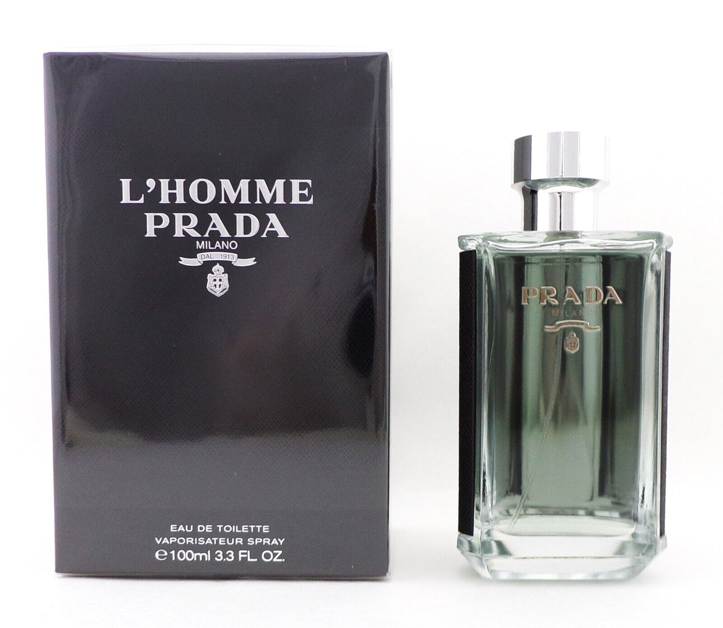 PRADA L'Homme Cologne Eau de Toilette Spray for Men 3.3 oz./ 100 ml Damaged Box