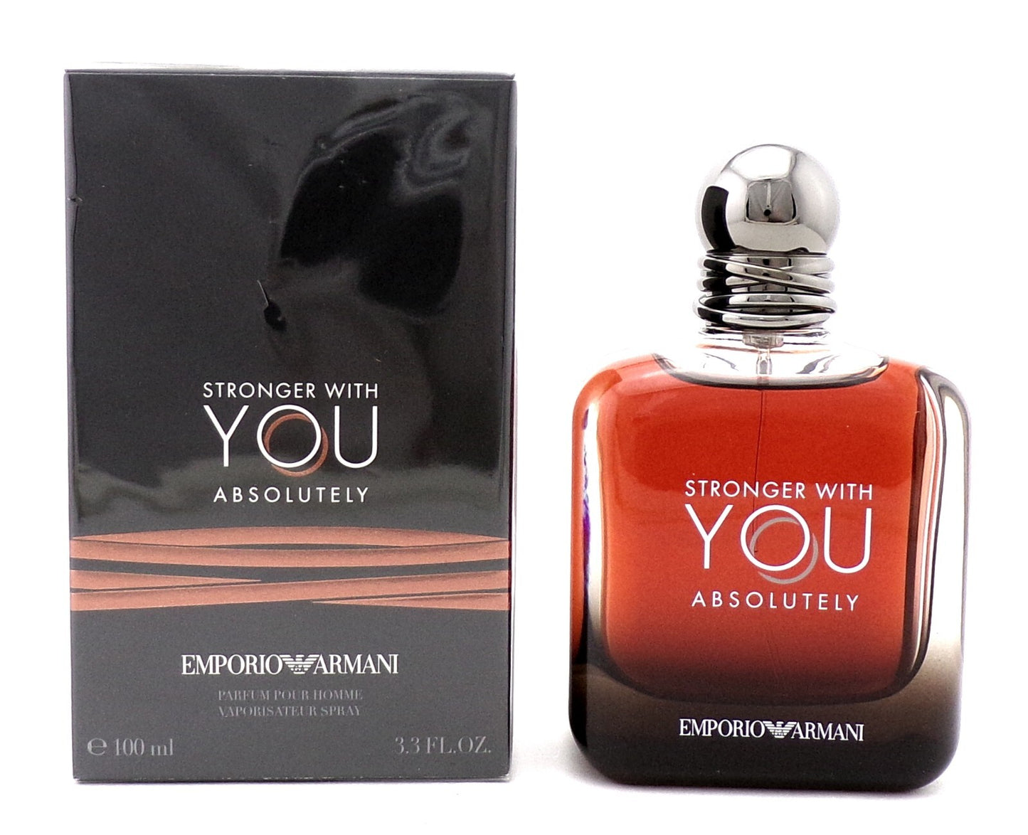 Emporio Armani Stronger With You 3.3 oz. Parfum Spray for Men. New in Sealed Box