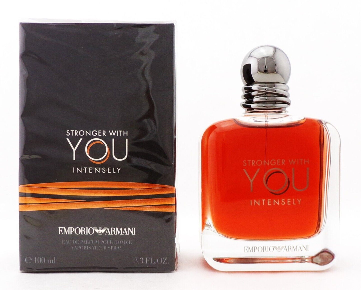 Stronger With You INTENSELY by Giorgio Armani 3.3 oz. EDP Spray Men Damaged Box
