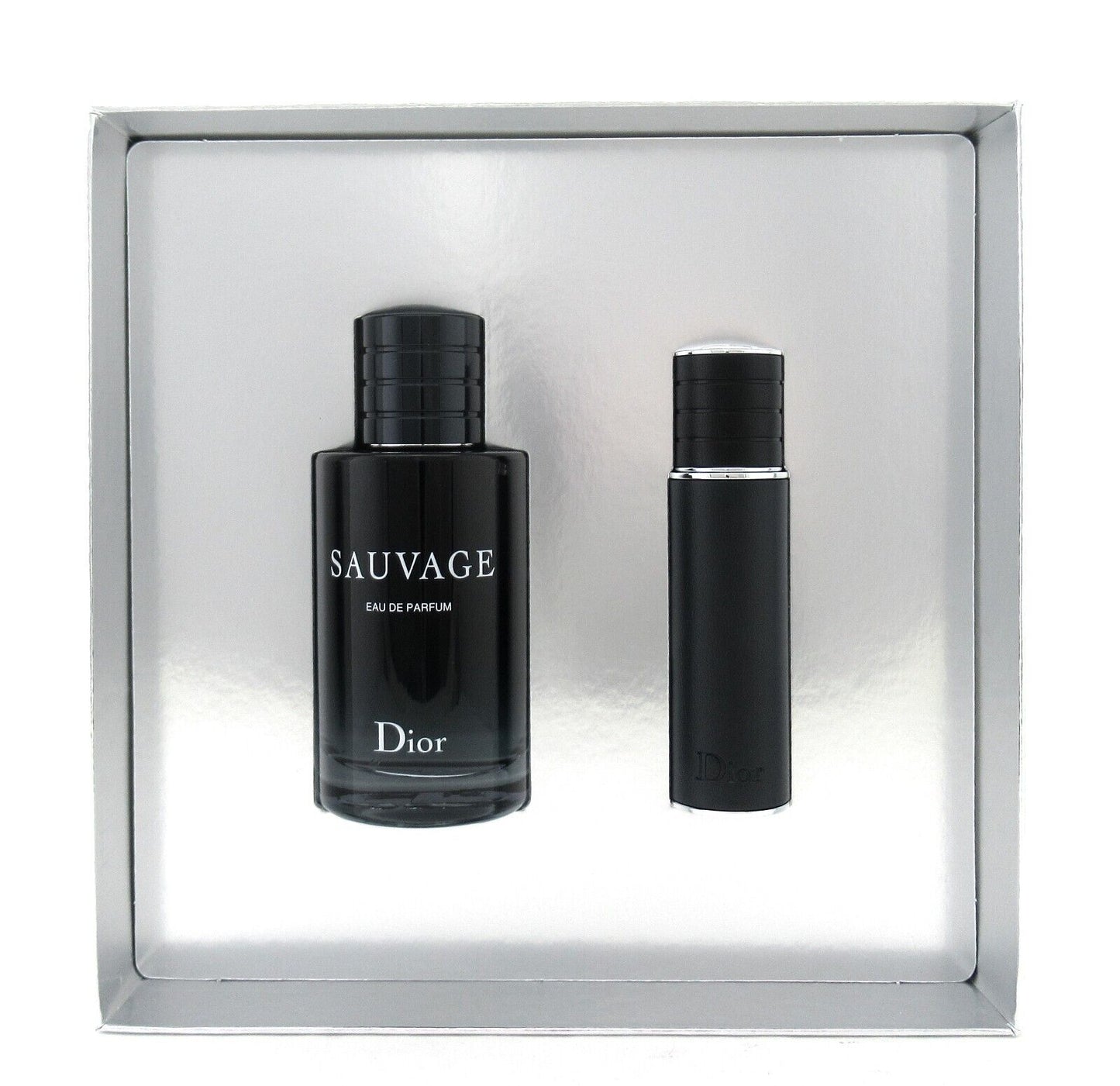 Dior Sauvage 3.4 oz. EDP Spray & 10 ml. EDP Refillable New Set for Men