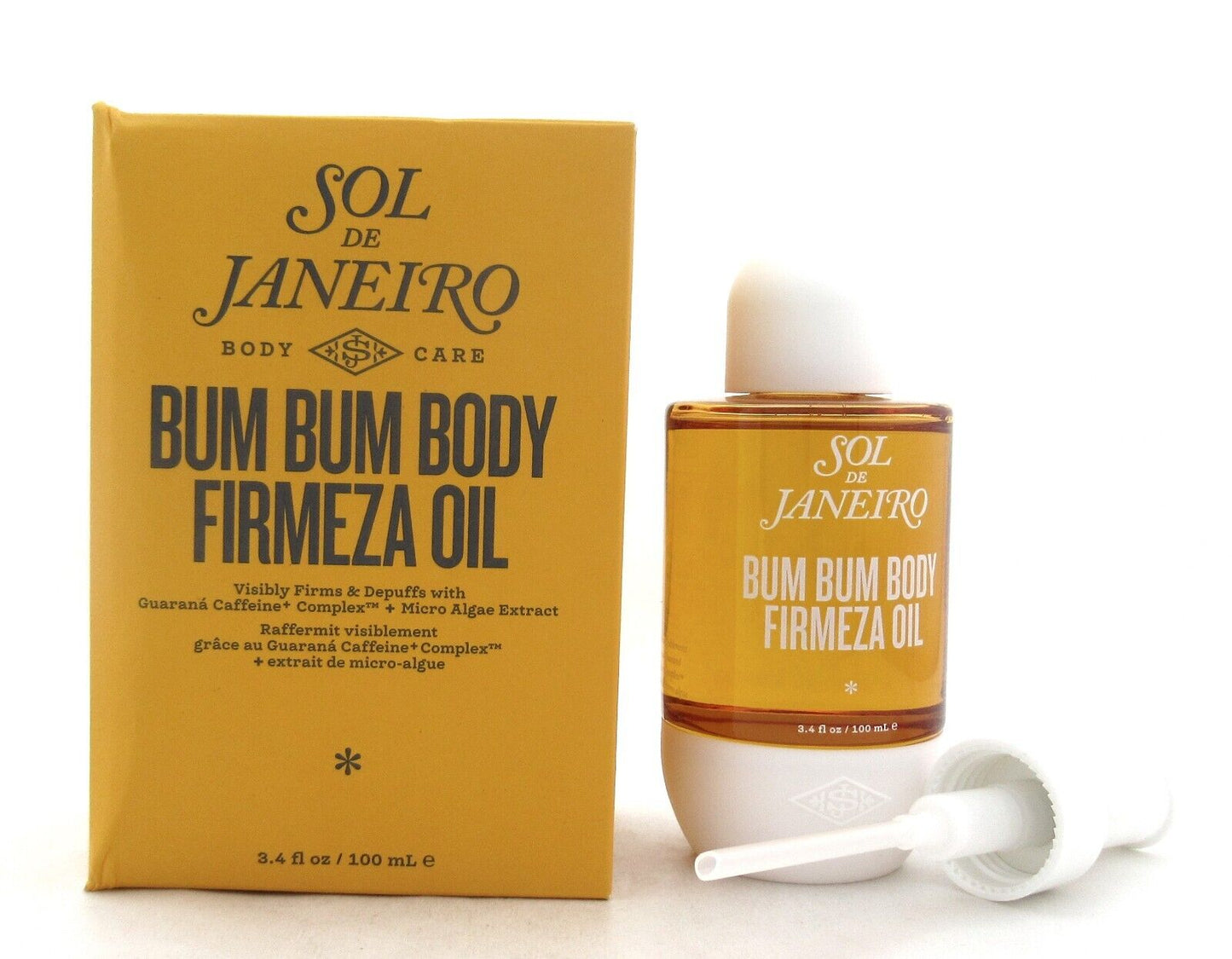 Sol de Janeiro Bum Bum Body Firmeza Oil 3.4 oz./ 100 ml. New Damaged Box
