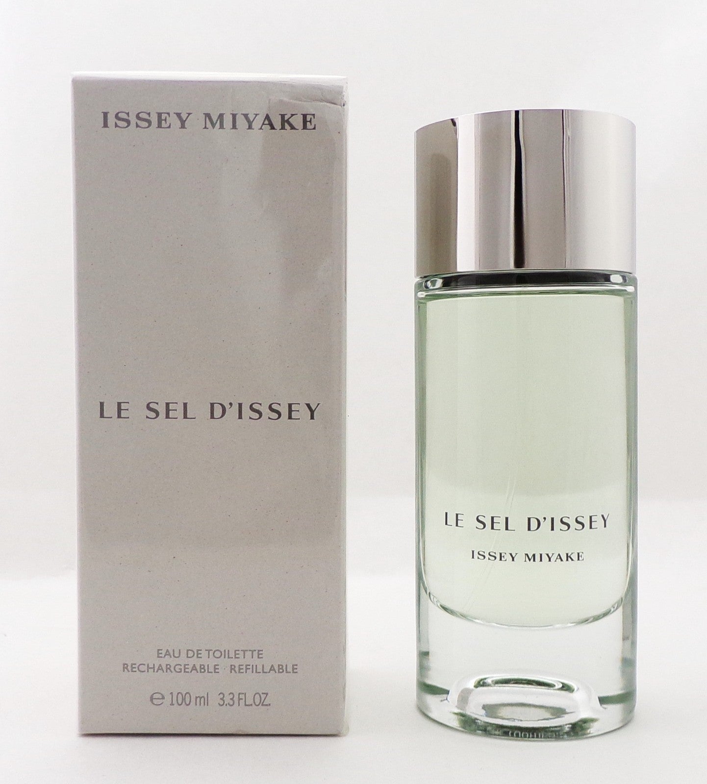 Issey Miyake Le Sel D'issey 3.3 oz EDT Refillable Spray for Men. New Damaged Box