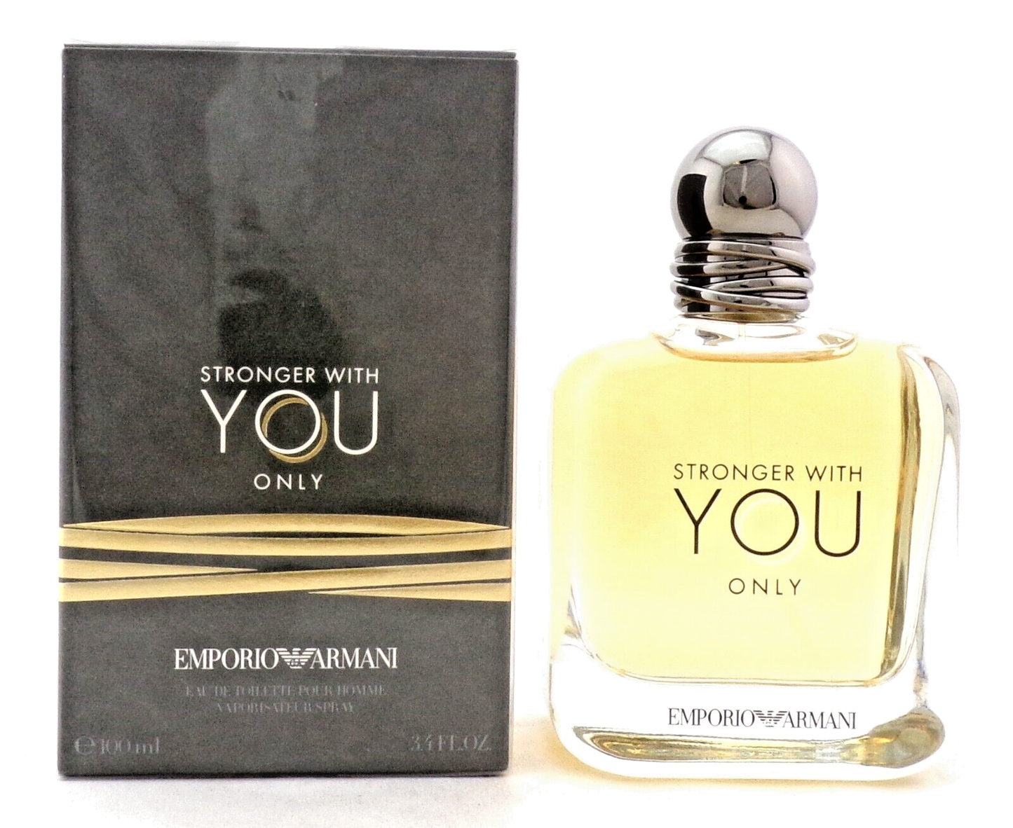 Stronger With You ONLY by Emporio Armani 3.4 oz EDT Spray for Men New Sealed Box