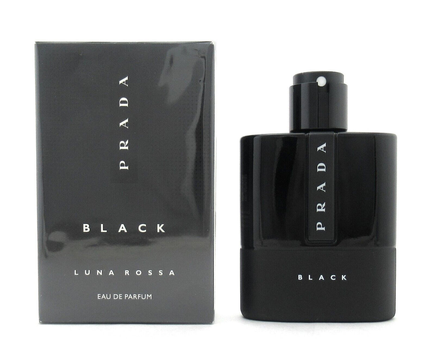 Prada Luna Rossa Black Eau de Parfum Spray Refillable for Men 3.3 oz. New Box