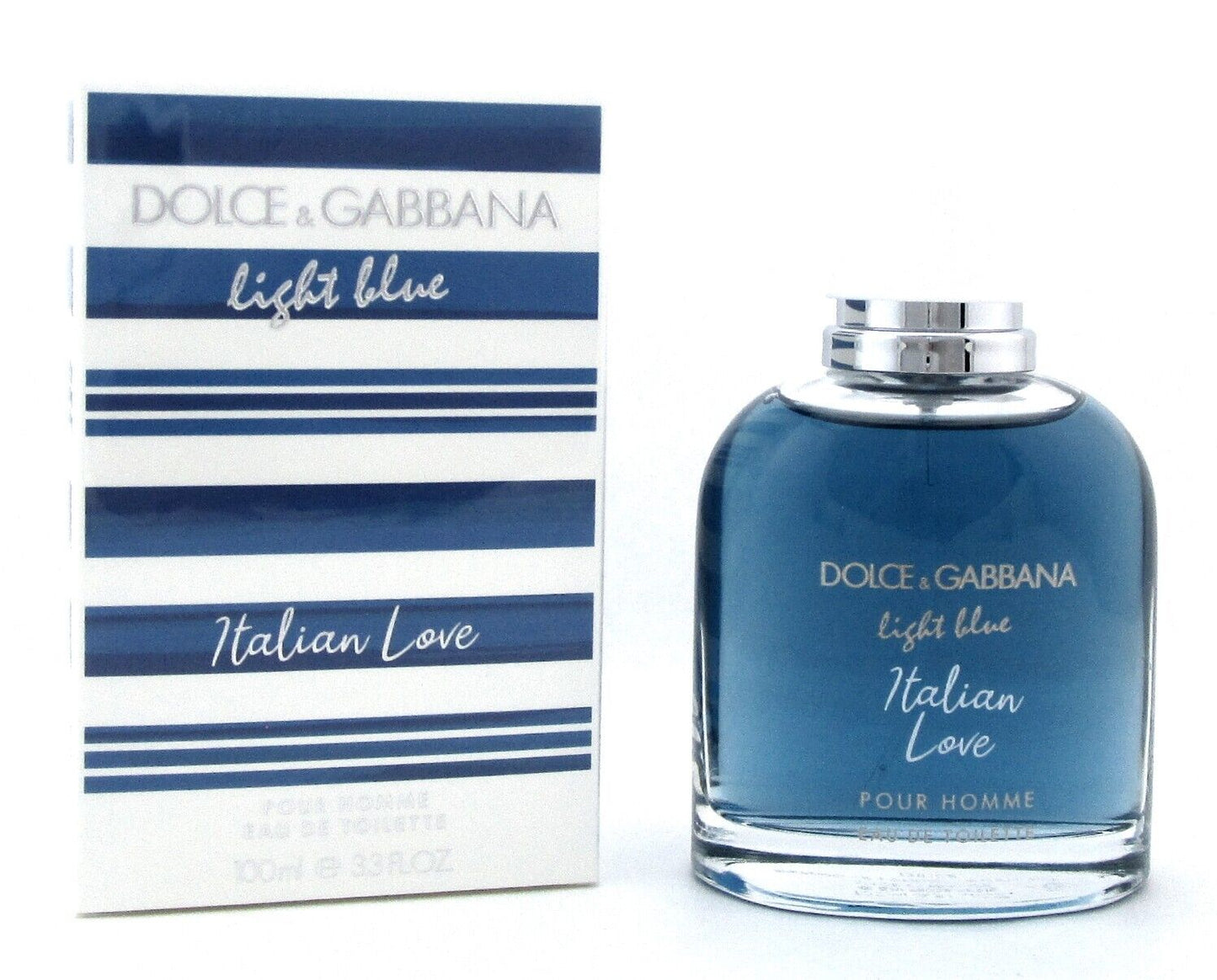 Dolce & Gabbana Light Blue Italian Love 3.3 oz Eau de Toilette Spray Men New Box
