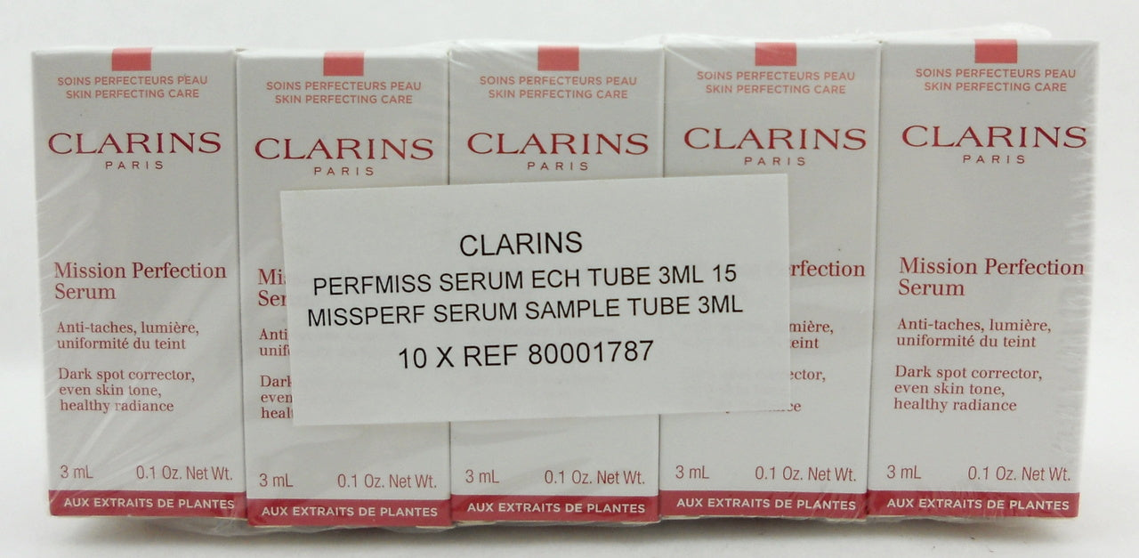 Clarins Mission Perfection Serum Dark Spot Corrector Travel Size 3 ml LOT of 10