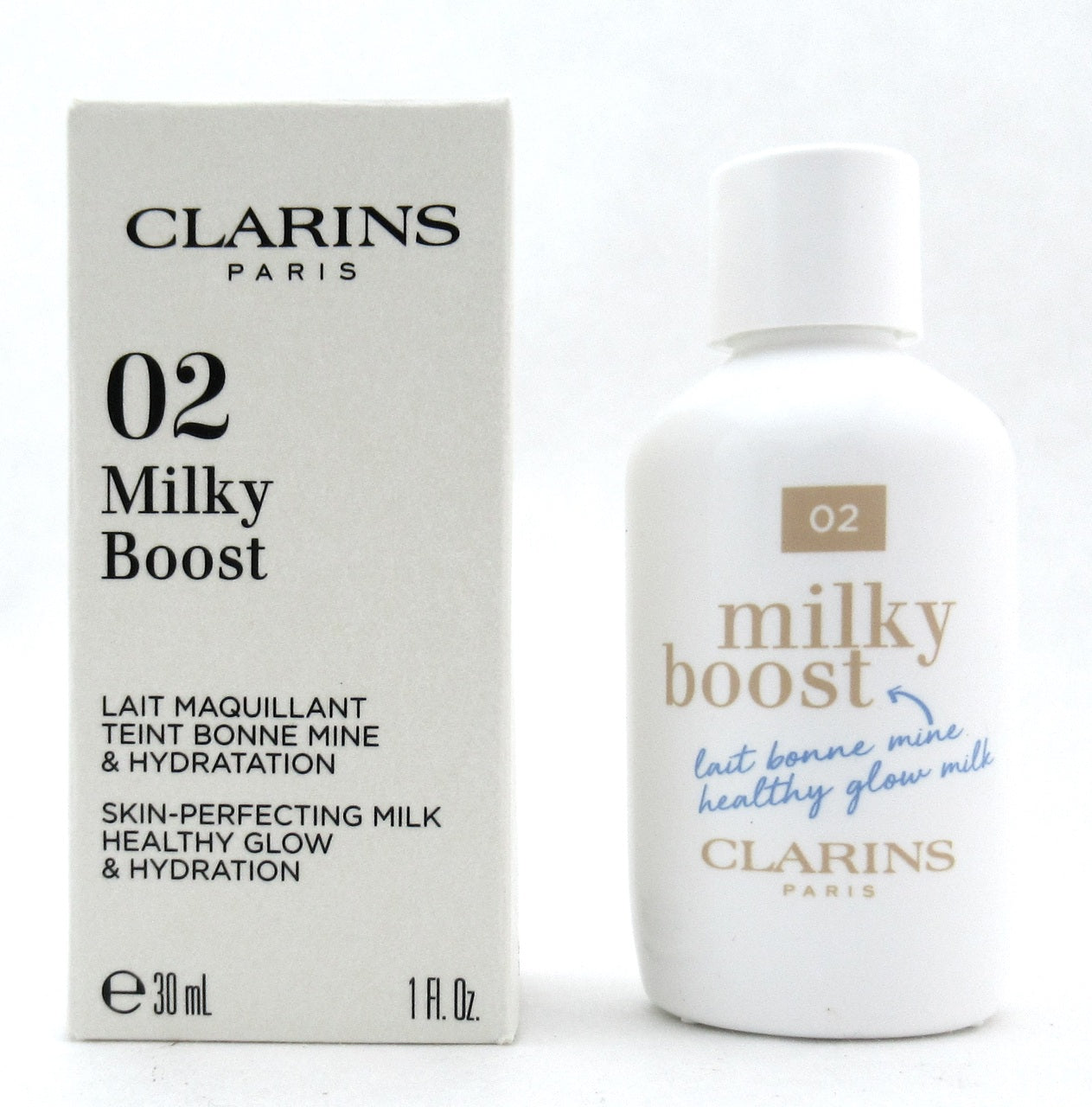 Clarins Milky Boost Healthy Glow 02 MILKY NUDE 30 ml./ 1 oz. New Tester
