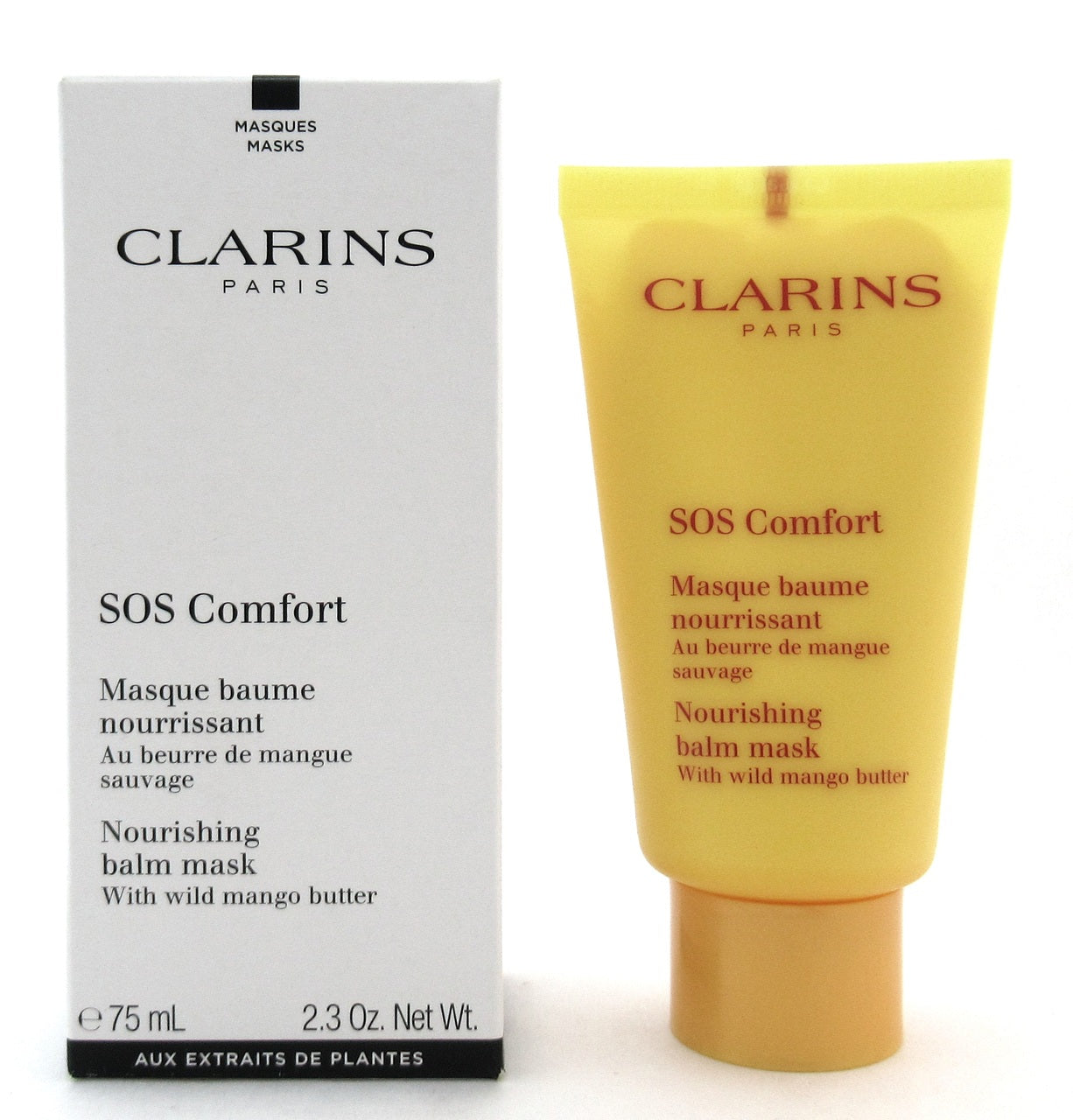 Clarins SOS Comfort Nourishing Balm Mask With Wild Mango Butter 75 ml./ 2.3 oz. New Tester