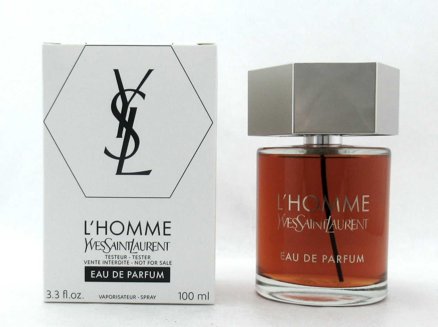 L'Homme by Yves Saint Laurent Eau De Parfum Spray for Men 3.3 oz./ 100 ml. New Tester w/Cap