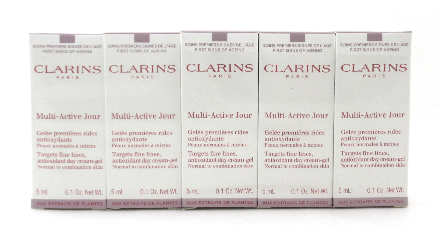 Clarins Multi-Active Jour Day Cream Gel 5 ml. Sample Size Lot of 10 New