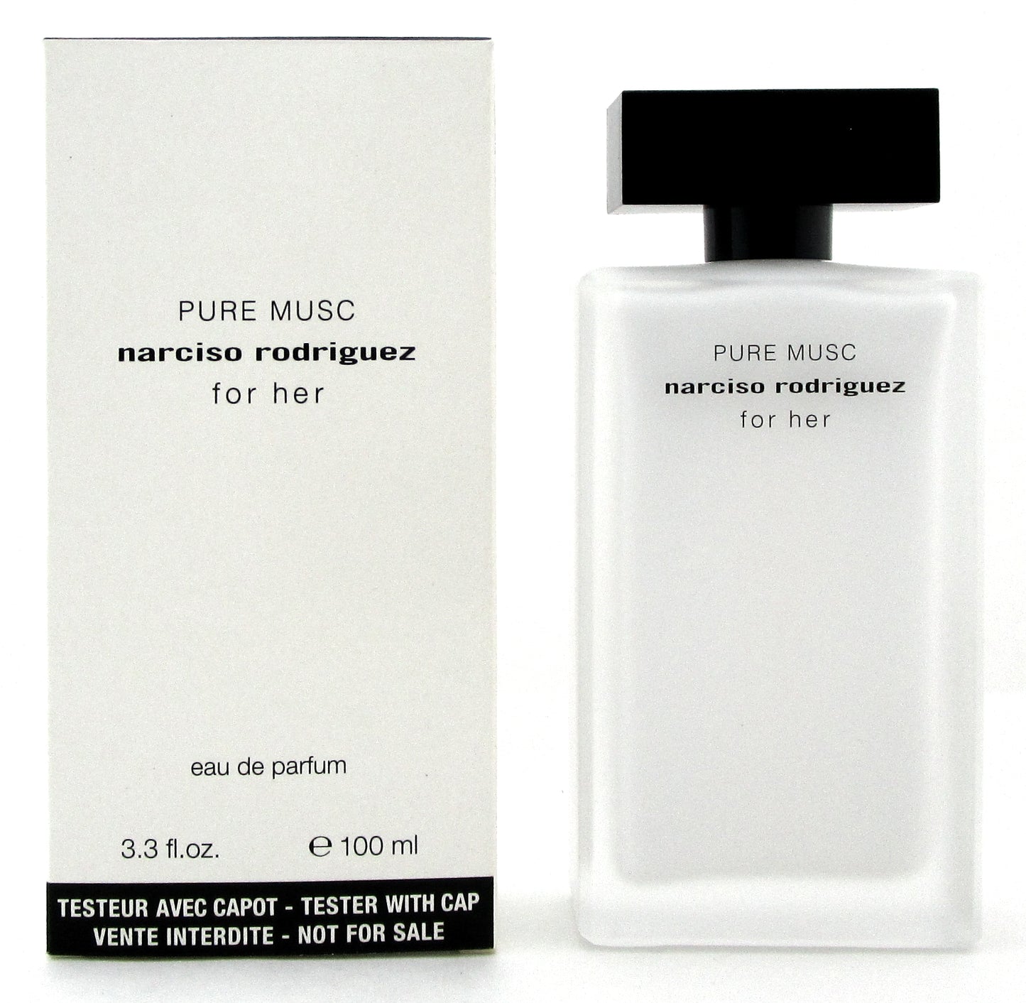 Narciso Rodriguez Pure Musc 3.3 oz. EDP Spray for Women. New Tester w/Cap
