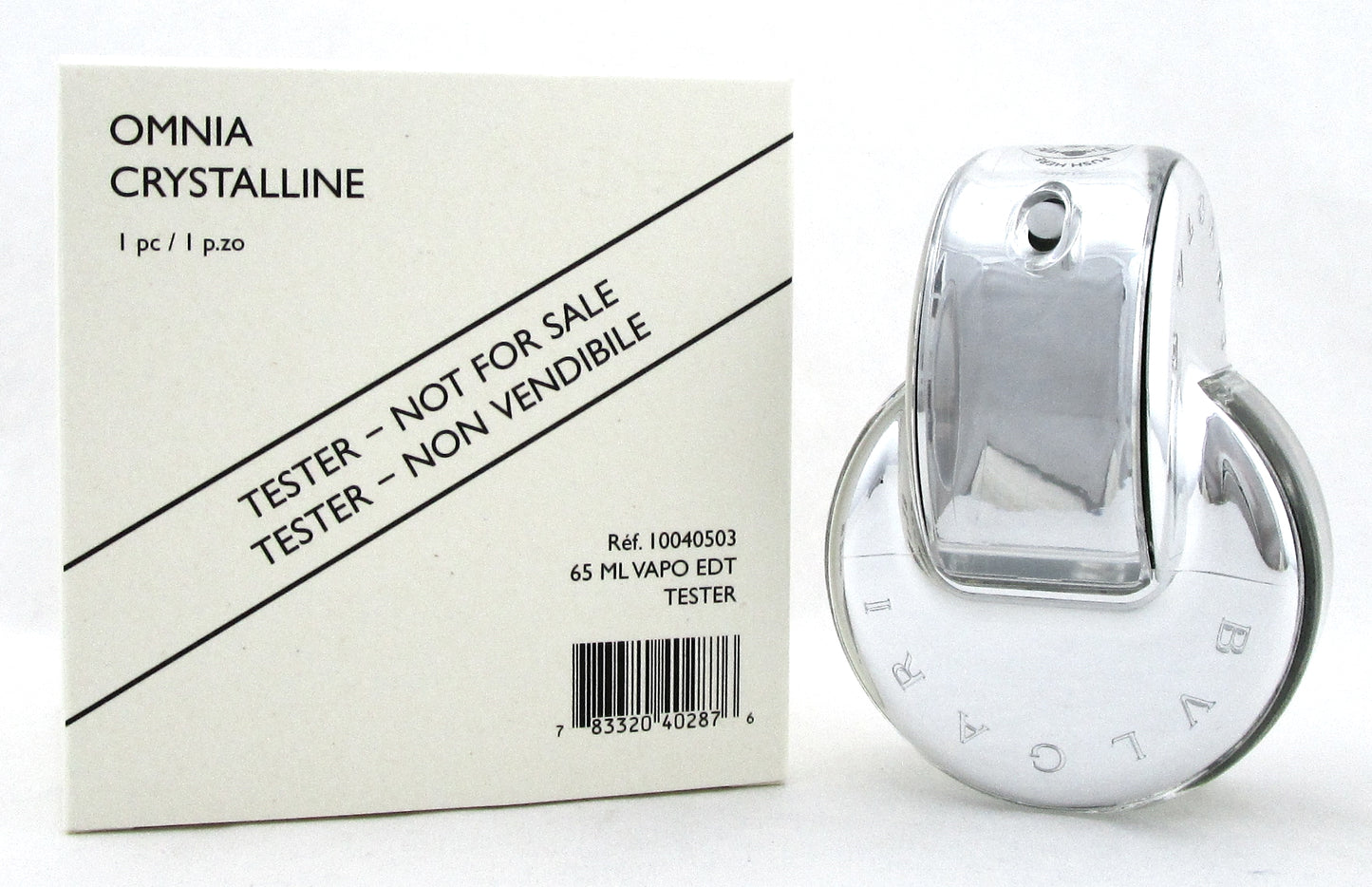 Omnia Crystalline Perfume by Bvlgari 2.2 oz. EDT Spray for Women. New Tester