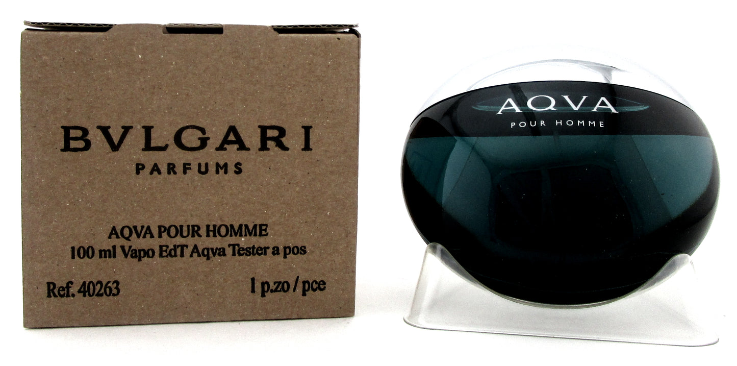 Bvlgari Aqva Pour Homme by Bvlgari 3.4 oz. EDT Spray for Men. New Tester